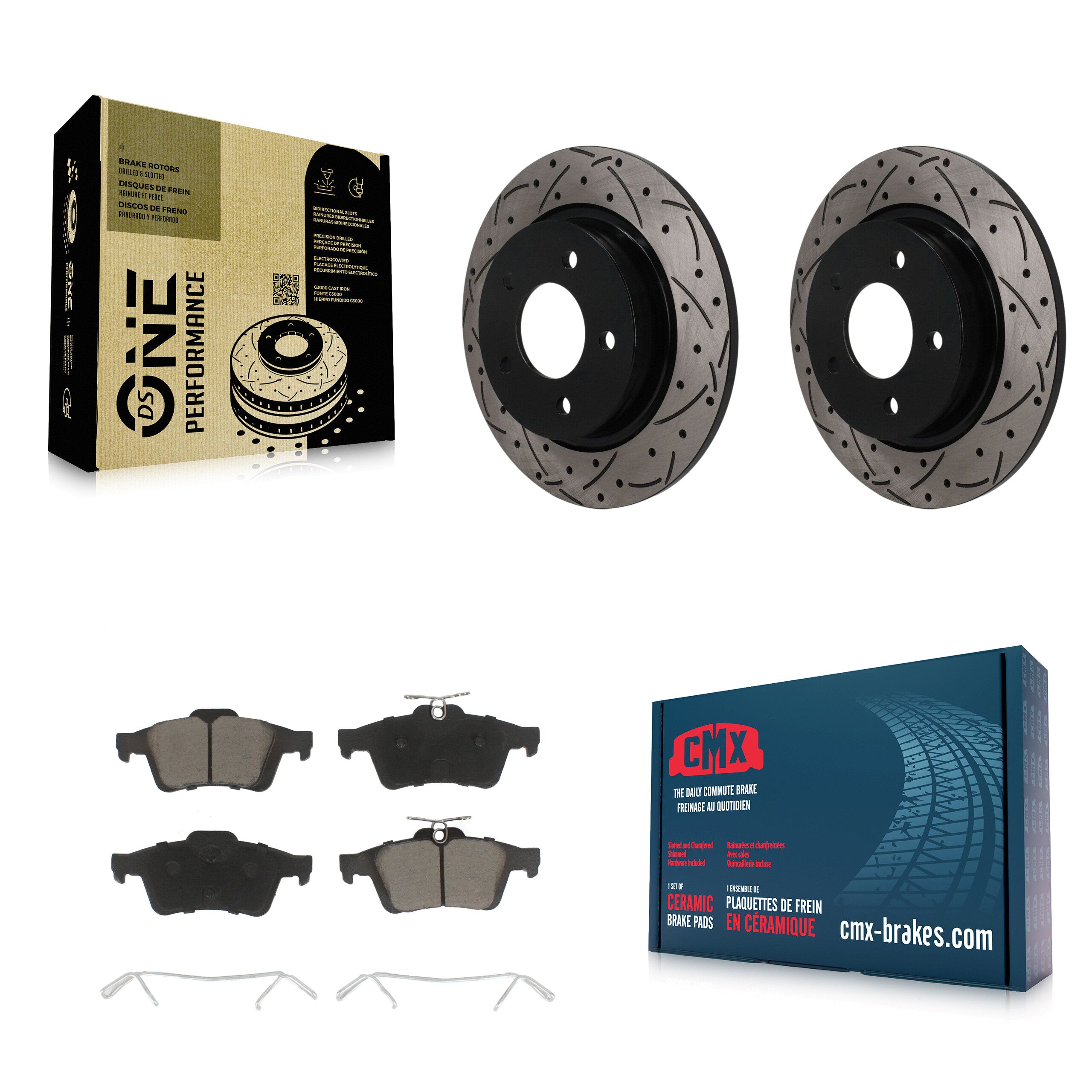 Transit Auto KDC-101840 Disc Brake Kit for 2004-2013 Mazda 3 Sport, Mazda 3 - Rear product image