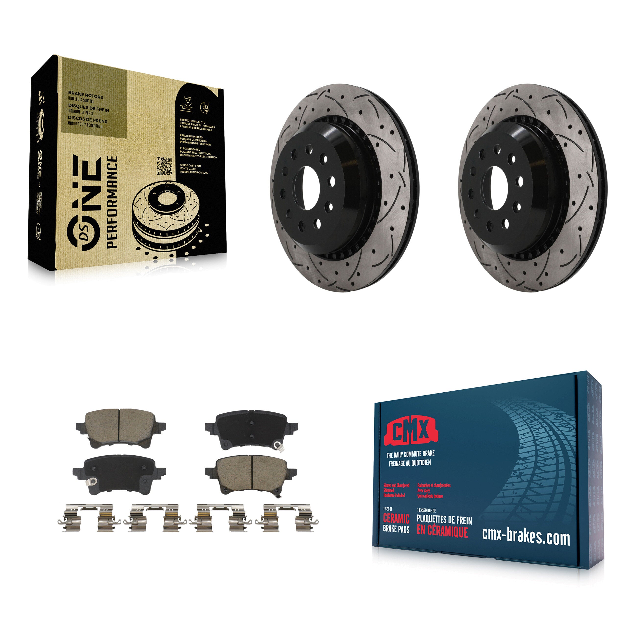 Transit Auto KDC-101848 Disc Brake Kit for 2020-2023 Jeep Wrangler, Jeep Gladiator - Rear product image