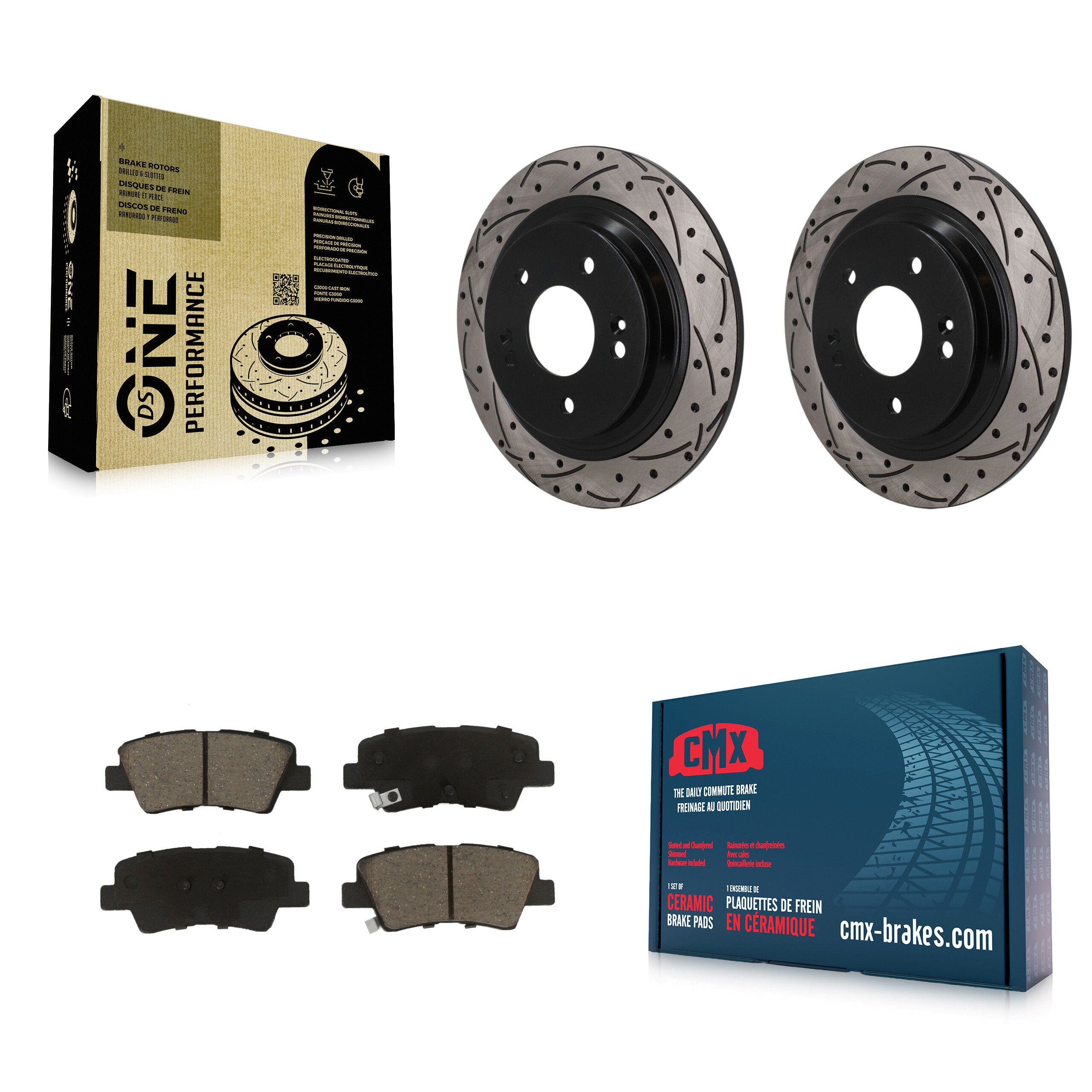 Transit Auto KDC-101855 Disc Brake Kit for 2022-2023 Hyundai Kona - Rear product image