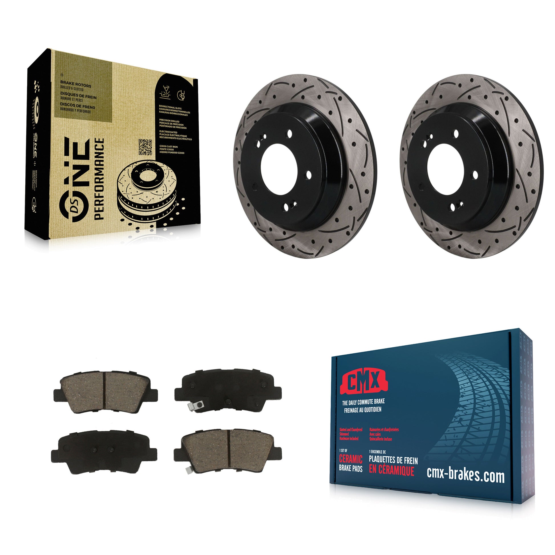 Transit Auto KDC-101856 Disc Brake Kit for 2022-2023 Hyundai Kona - Rear product image