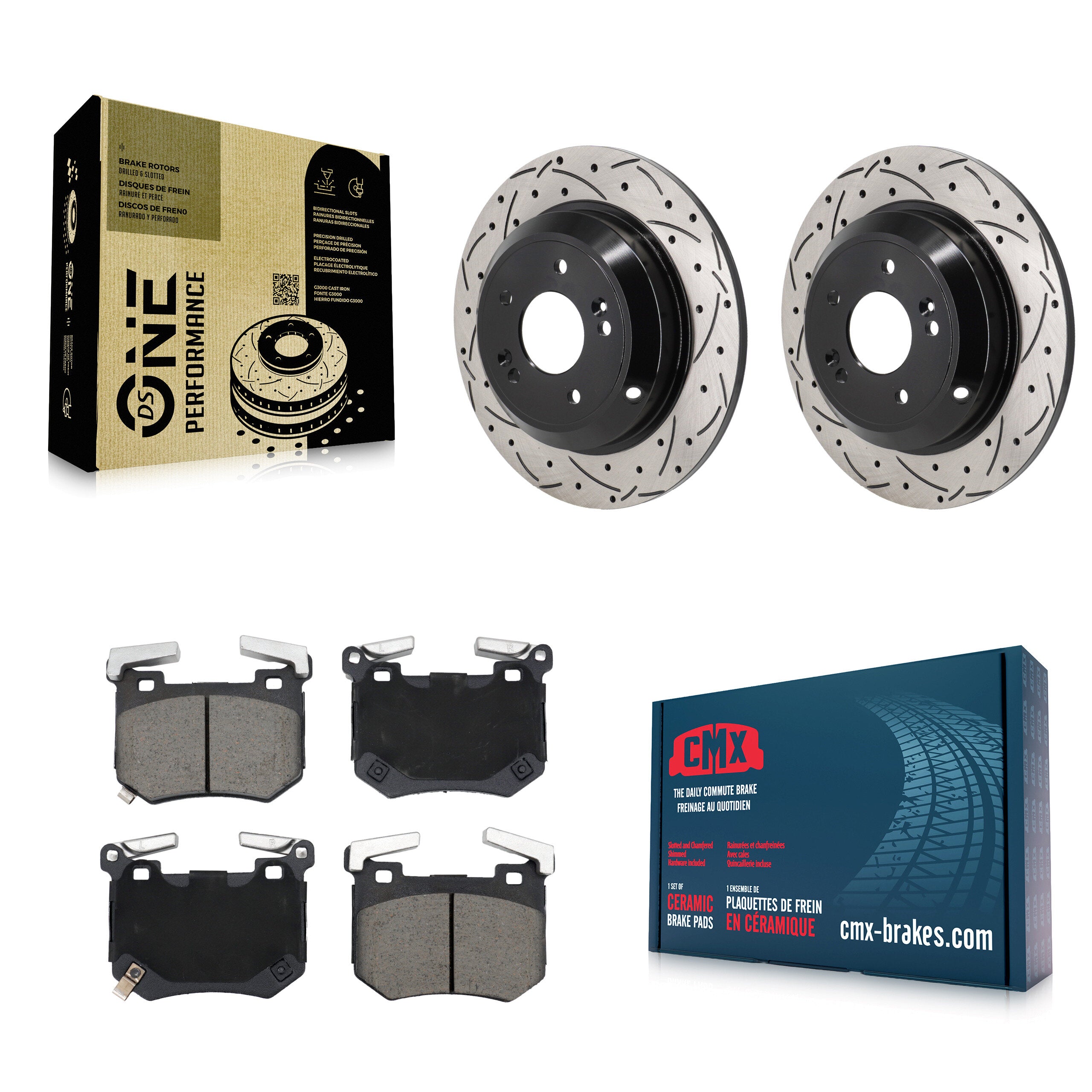 Transit Auto KDC-101861 Disc Brake Kit for 2023 Genesis G70 - Rear product image