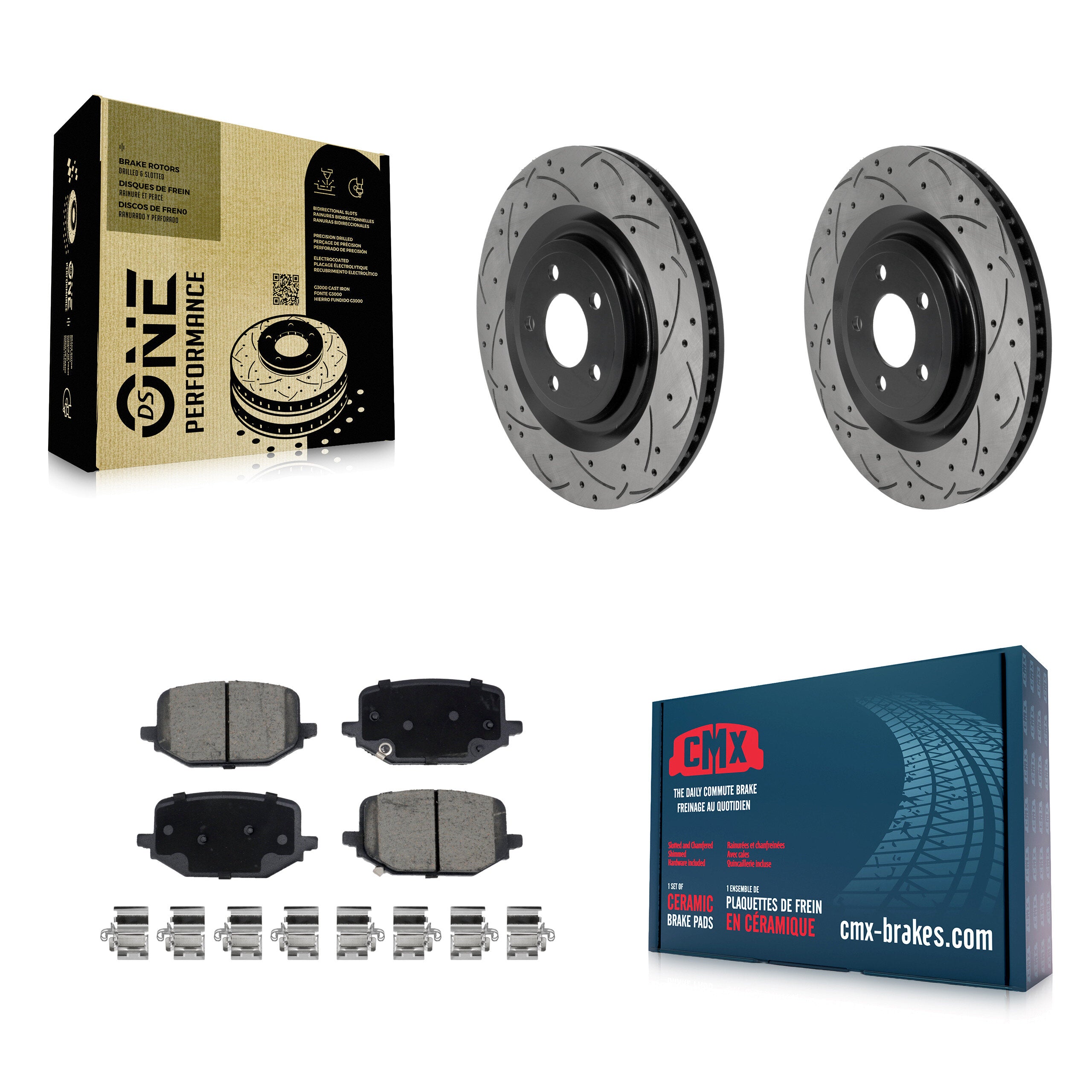 Transit Auto KDC-101866 Disc Brake Kit for 2020-2024 Ford Explorer, Ford Police Interceptor Utility, Lincoln Aviator - Rear product image