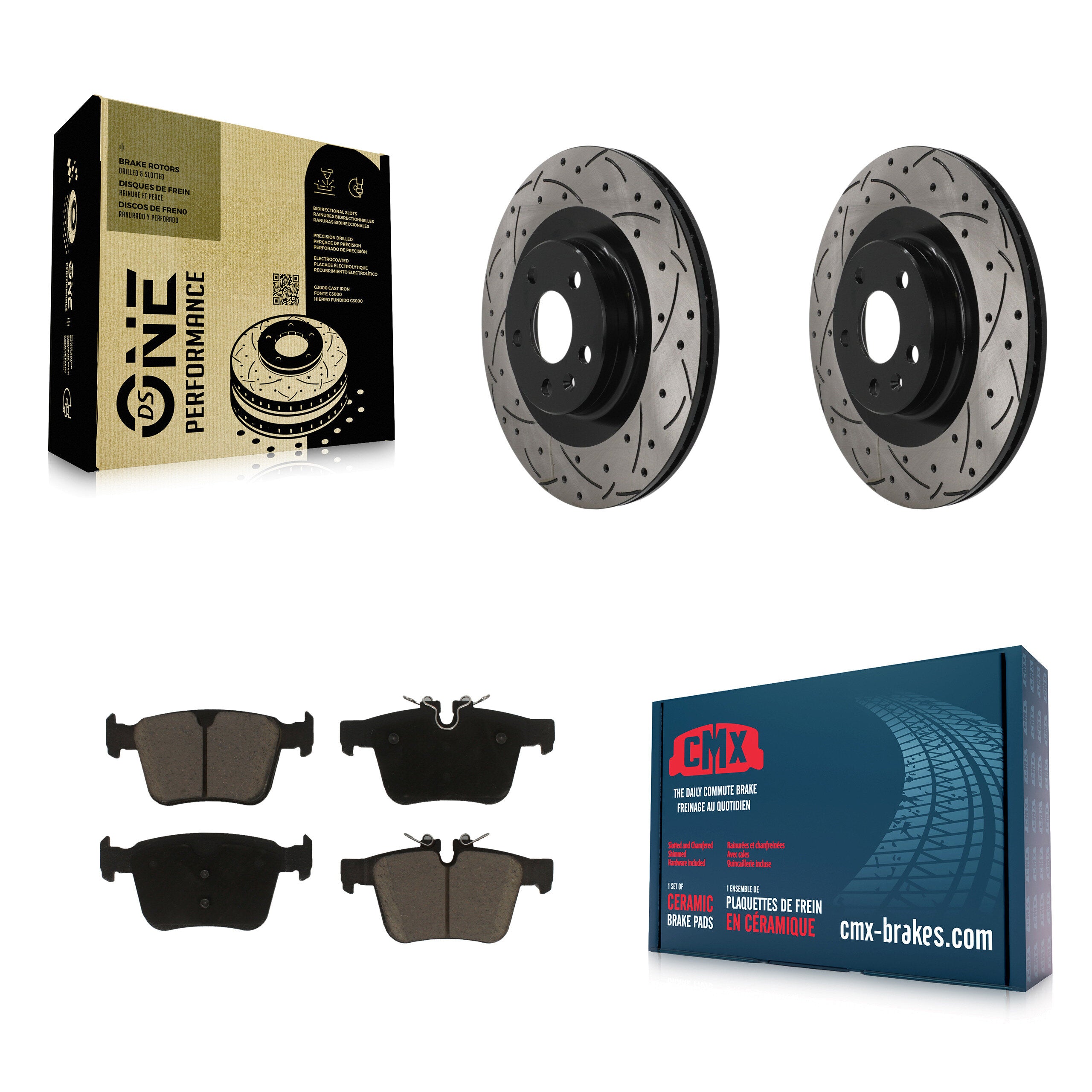 Transit Auto KDC-101873 Disc Brake Kit for 2016-2024 Volvo S60, Volvo S90, Volvo V60 & more - Rear product image