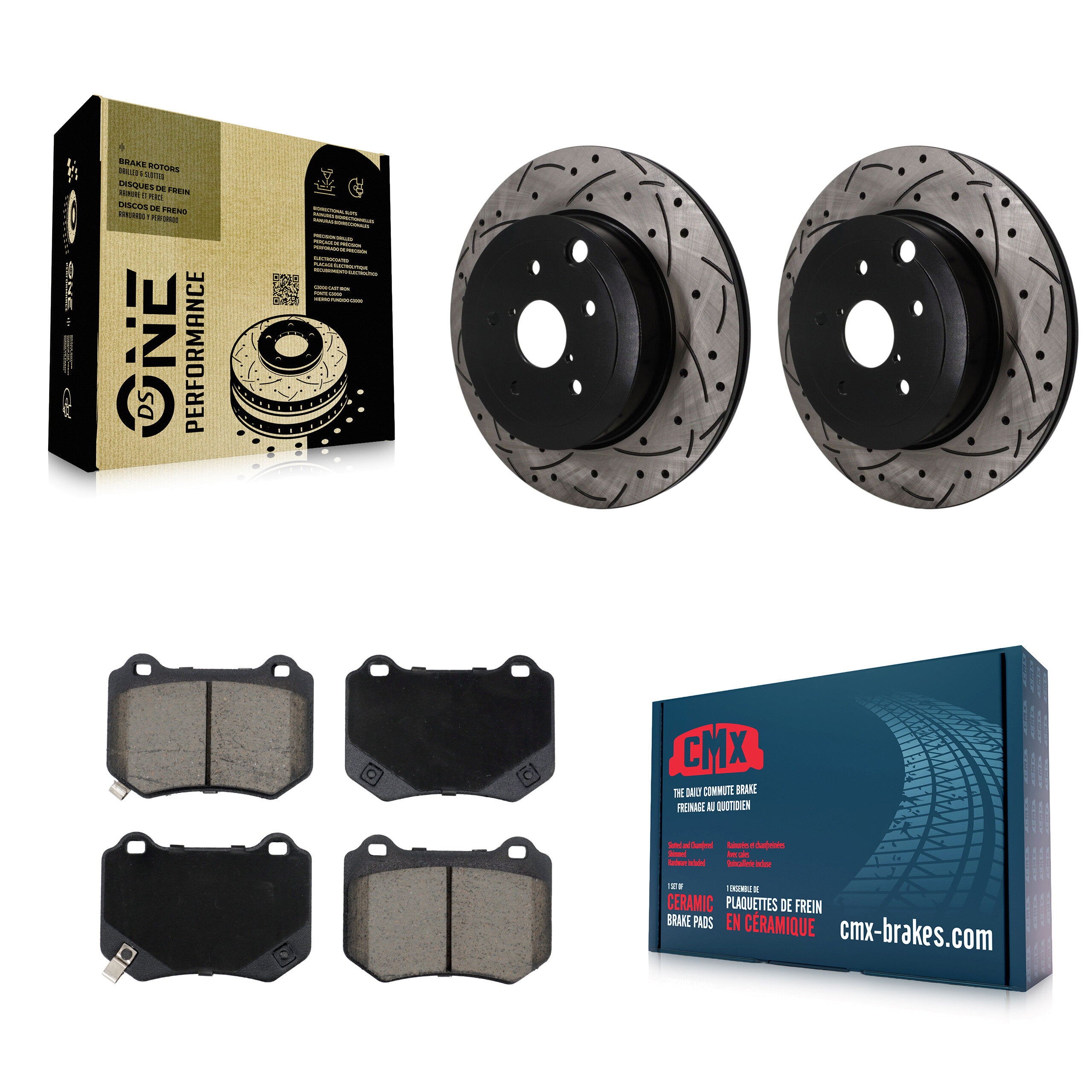 Transit Auto KDC-101875 Disc Brake Kit for 2018-2021 Subaru WRX STI - Rear product image