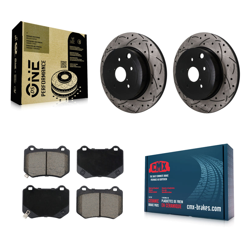 Transit Auto KDC-101875 Disc Brake Kit for 2018-2021 Subaru WRX STI - Rear product image