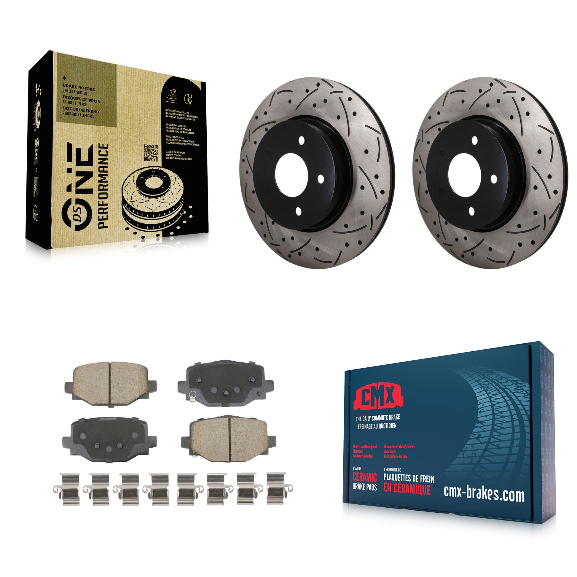 Transit Auto KDC-101876 Disc Brake Kit for 2019-2024 INFINITI QX55, INFINITI QX50 - Rear product image