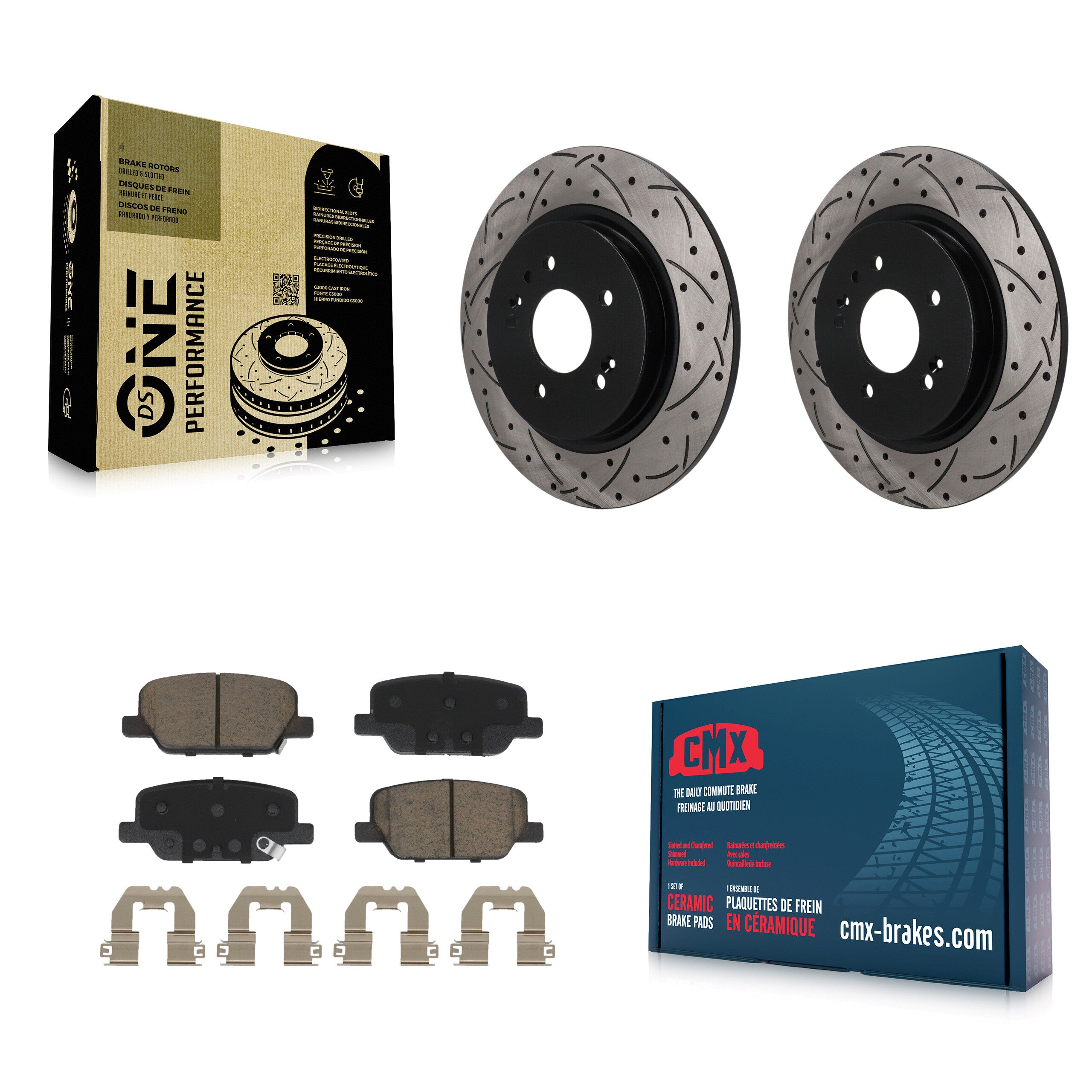 Transit Auto KDC-101879 Disc Brake Kit for 2019-2024 Hyundai Palisade, Hyundai Santa Fe, Kia Telluride - Rear product image