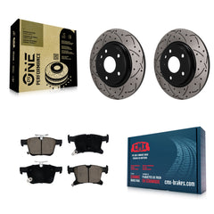 Transit Auto KDC-101881 Disc Brake Kit for 2017-2024 Chrysler Pacifica, Chrysler Grand Caravan, Chrysler Voyager - Rear product image