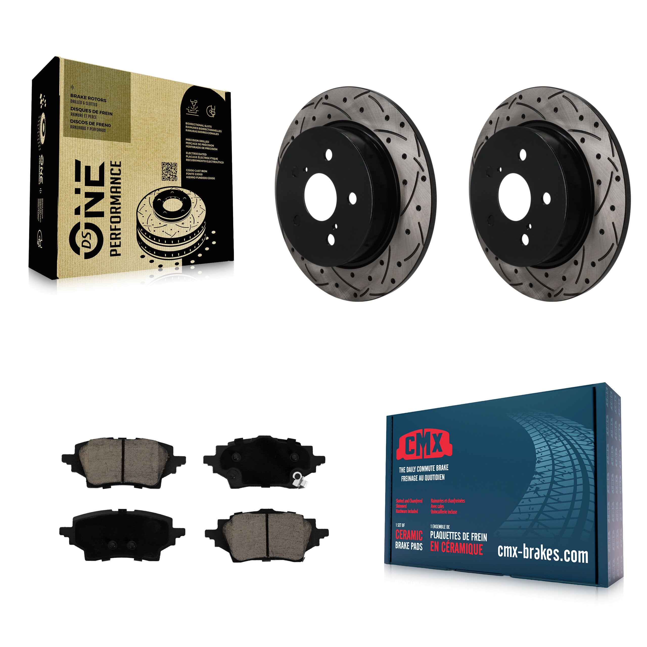 Transit Auto KDC-101883 Disc Brake Kit for 2019-2021 Toyota C-HR - Rear product image