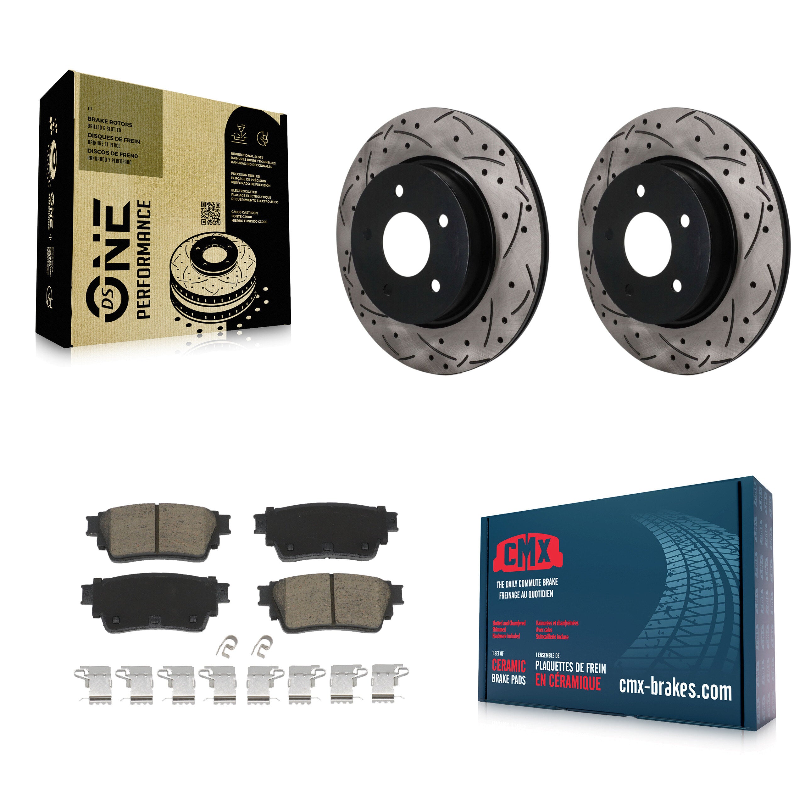 Transit Auto KDC-101885 Disc Brake Kit for 2021-2023 Nissan Rogue - Rear product image