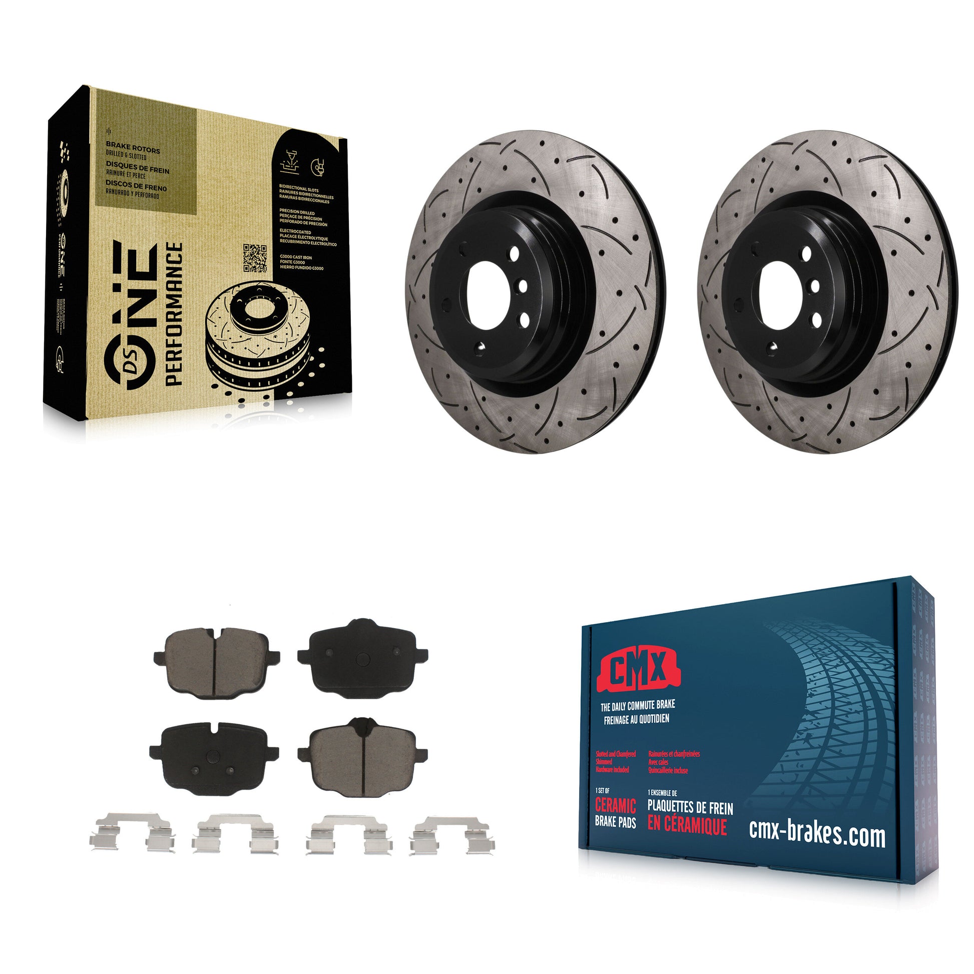 Transit Auto KDC-101889 Disc Brake Kit for 2016-2019 BMW Alpina B6 xDrive Gran Coupe - Rear product image