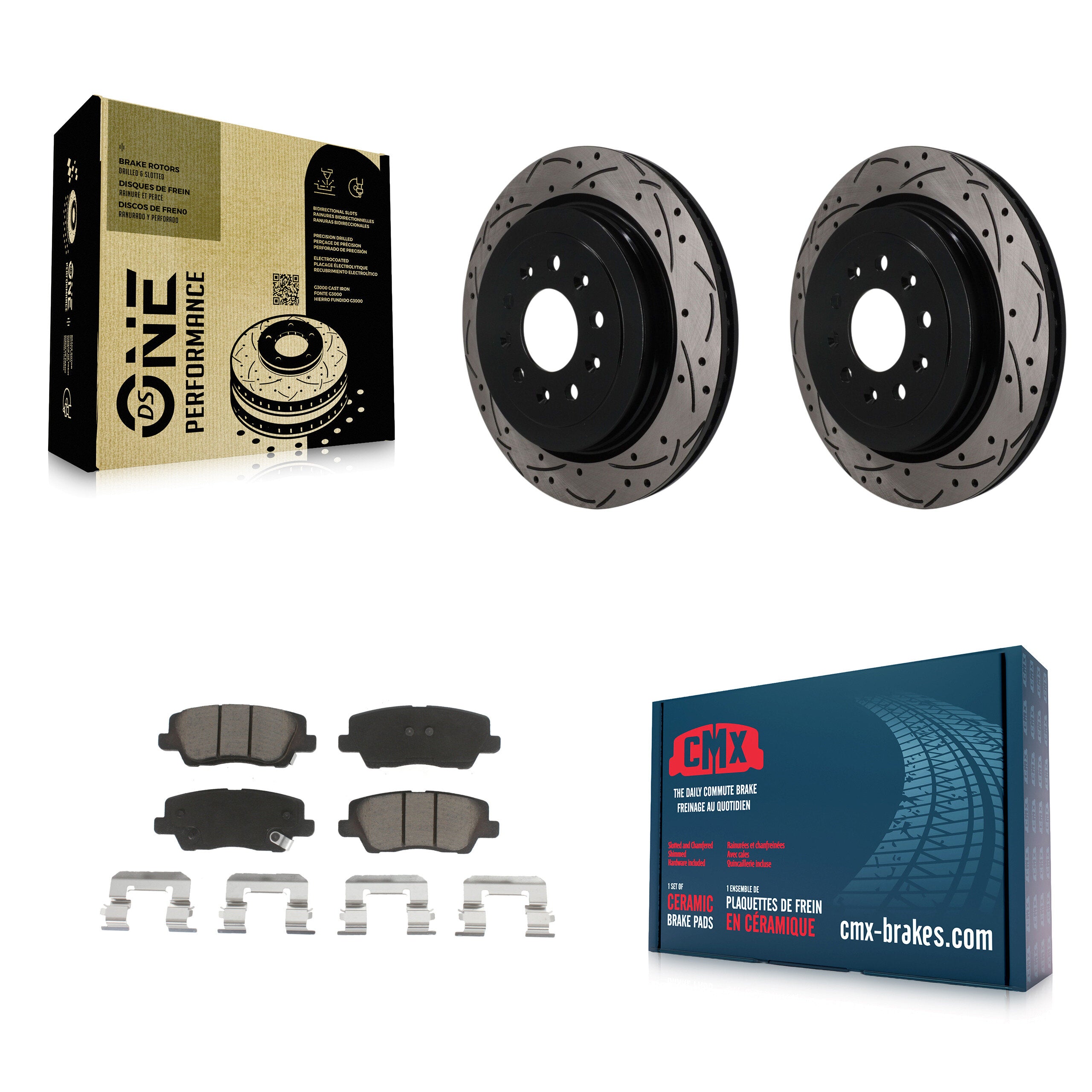 Transit Auto KDC-101890 Disc Brake Kit for 2013-2019 Cadillac ATS - Rear product image