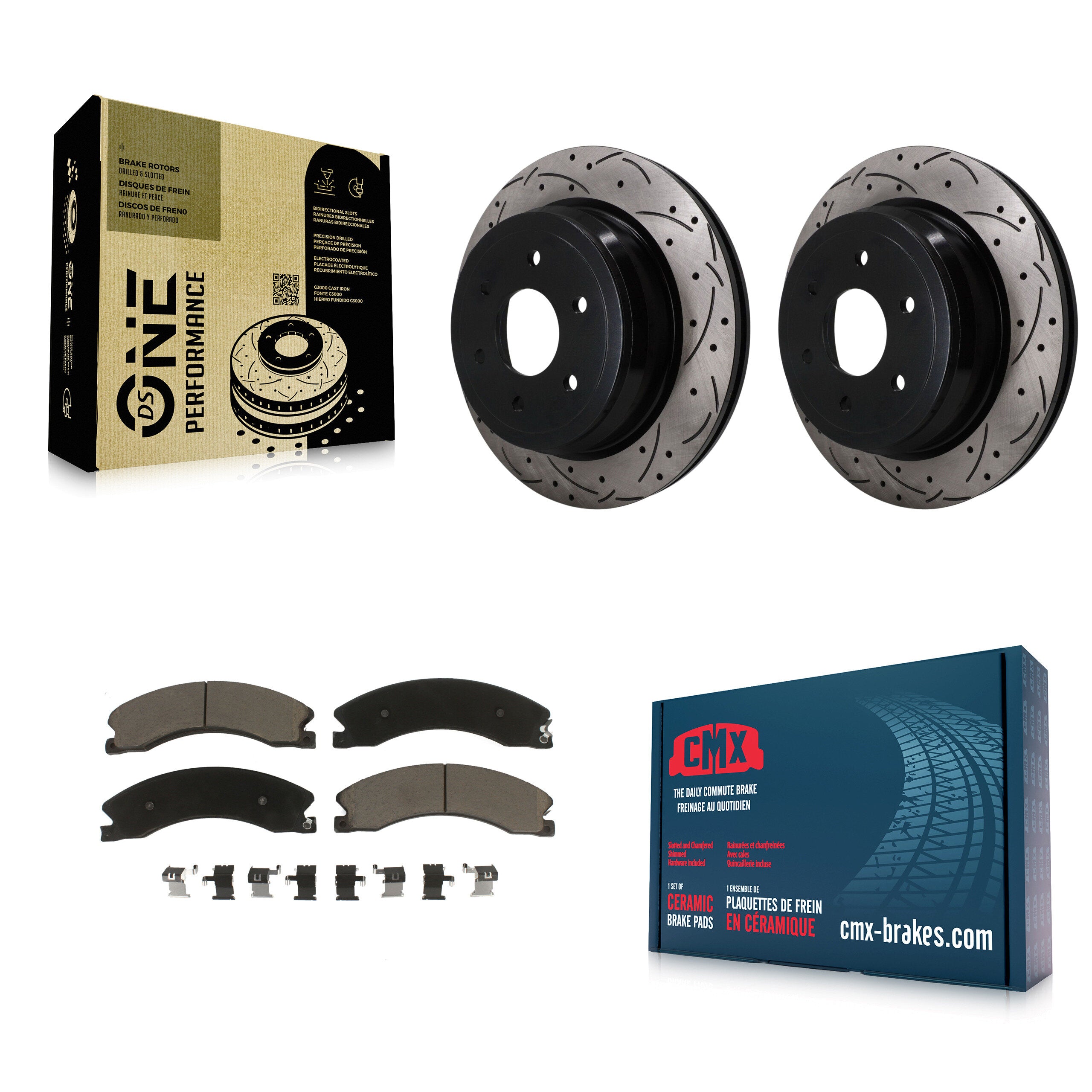 Transit Auto KDC-101893 Disc Brake Kit for 2016-2024 Nissan TITAN XD - Rear product image