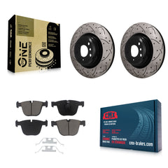 Transit Auto KDC-101901 Disc Brake Kit for 2009-2016 BMW ActiveHybrid 7, BMW Alpina B7, BMW Alpina B7 xDrive & more - Rear product image