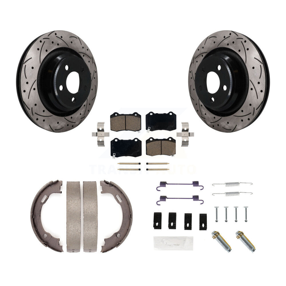 Transit Auto KDC-101929 Disc Brake Kit for 2005-2021 Dodge Charger, Dodge Challenger, Chrysler 300 & more - Rear product image