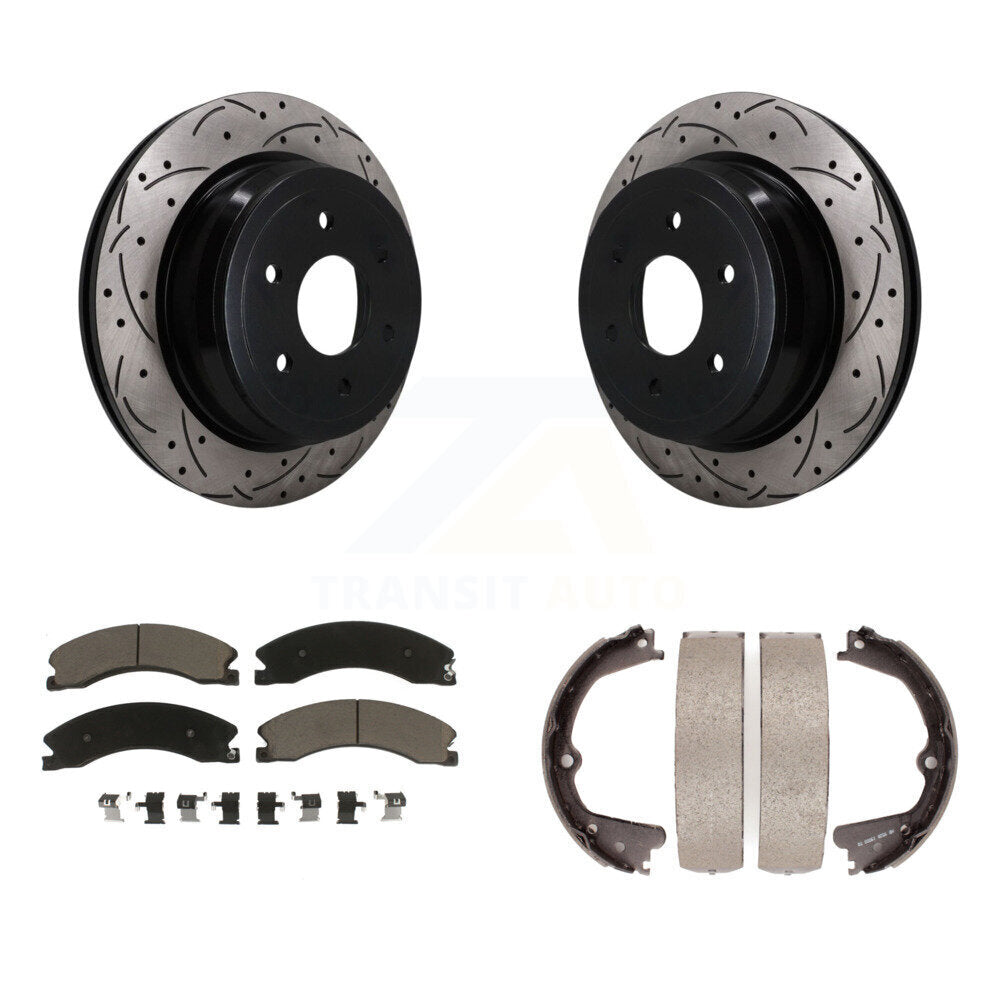 Transit Auto KDC-101932 Disc Brake Kit for 2016-2019 Nissan TITAN XD - Rear product image
