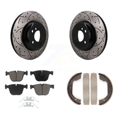 Transit Auto KDC-101933 Disc Brake Kit for 2010-2017 BMW ActiveHybrid 7, BMW 740Li xDrive, BMW 535i GT xDrive & more - Rear product image