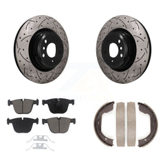 Transit Auto KDC-101934 Disc Brake Kit for 2009-2016 BMW ActiveHybrid 7, BMW Alpina B7, BMW Alpina B7 xDrive & more - Rear product image