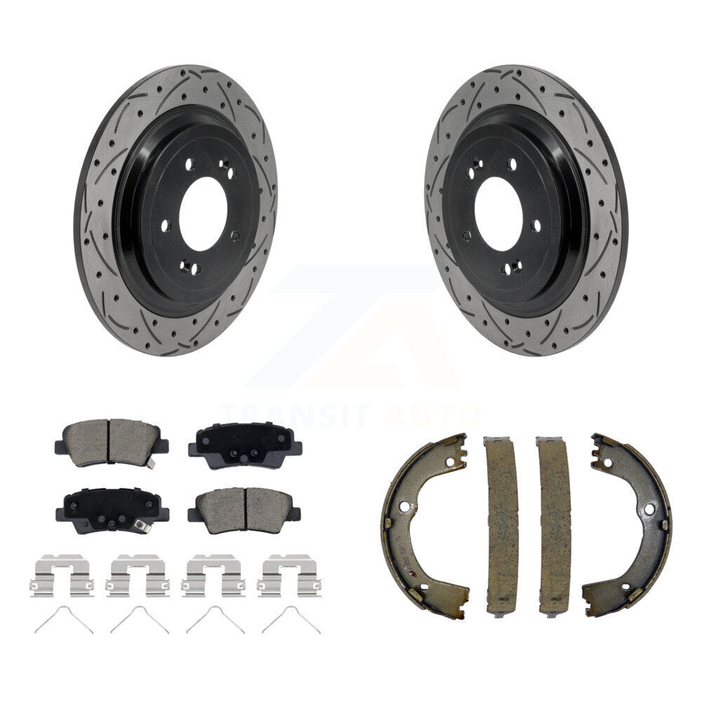 Transit Auto KDC-101935 Disc Brake Kit for 2017-2022 Hyundai Tucson, Kia Sportage - Rear product image