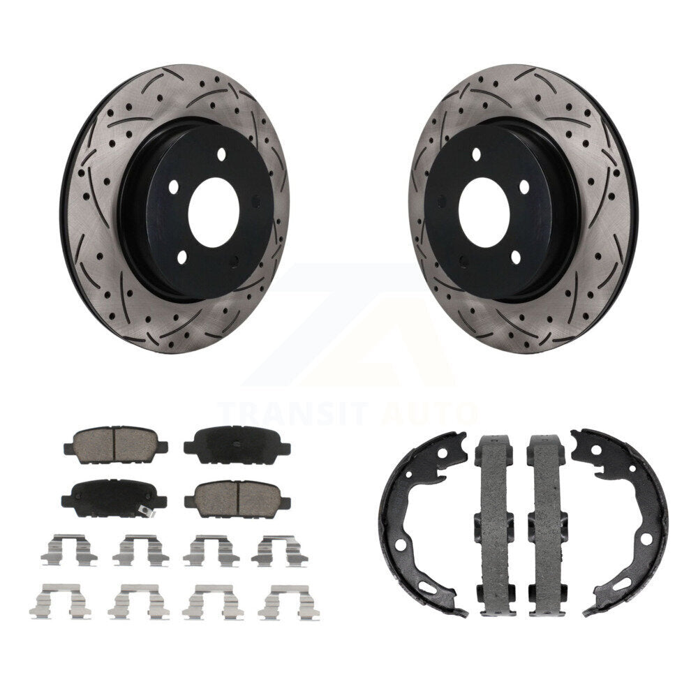 Transit Auto KDC-101937 Disc Brake Kit for 2017-2019 Nissan Rogue Sport, Nissan Qashqai - Rear product image