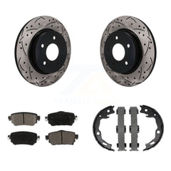 Transit Auto KDC-101938 Disc Brake Kit for 2018-2023 Nissan Rogue Sport, Nissan Qashqai, Nissan Rogue - Rear product image