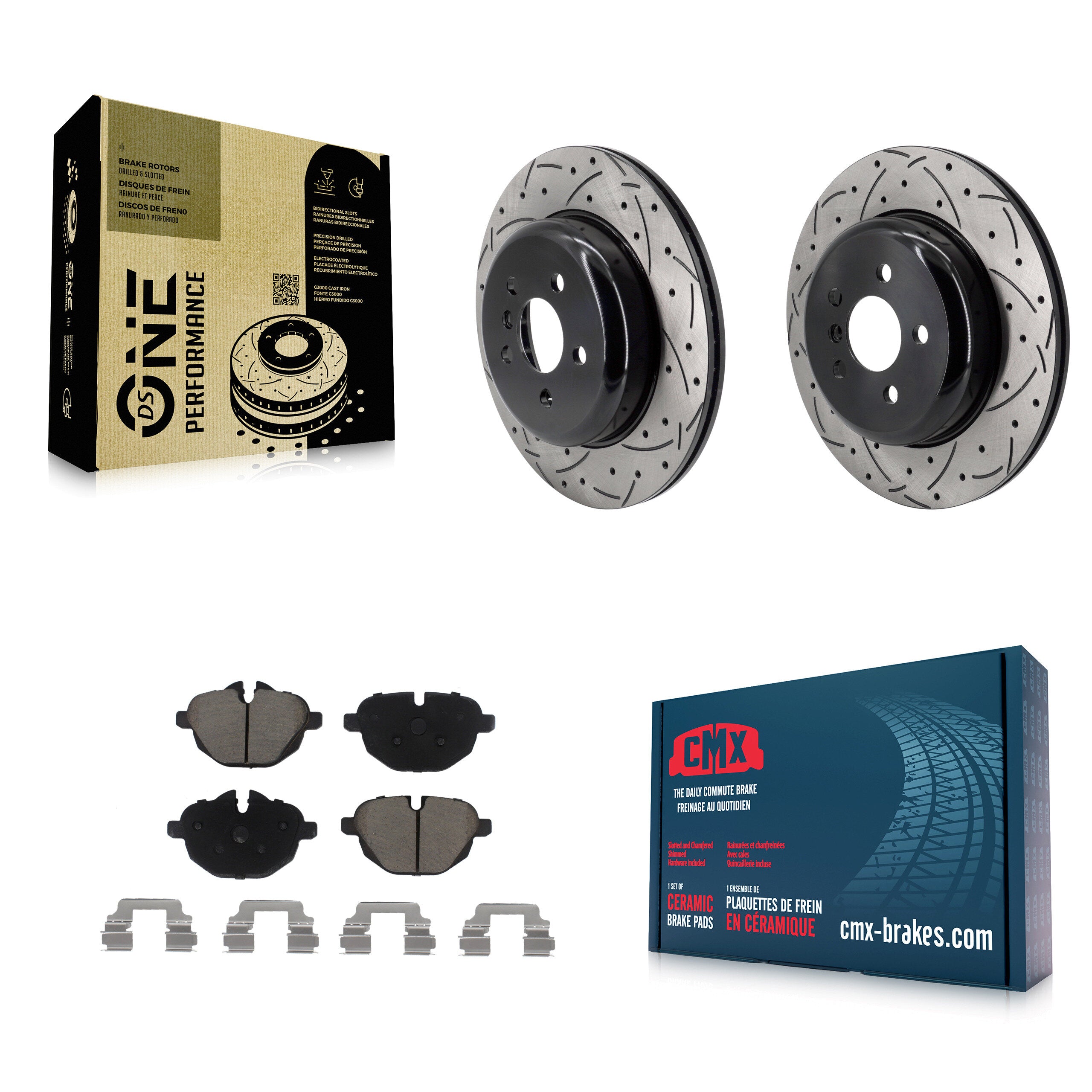 Transit Auto KDC-101950 Disc Brake Kit for 2022 BMW X3 - Rear product image
