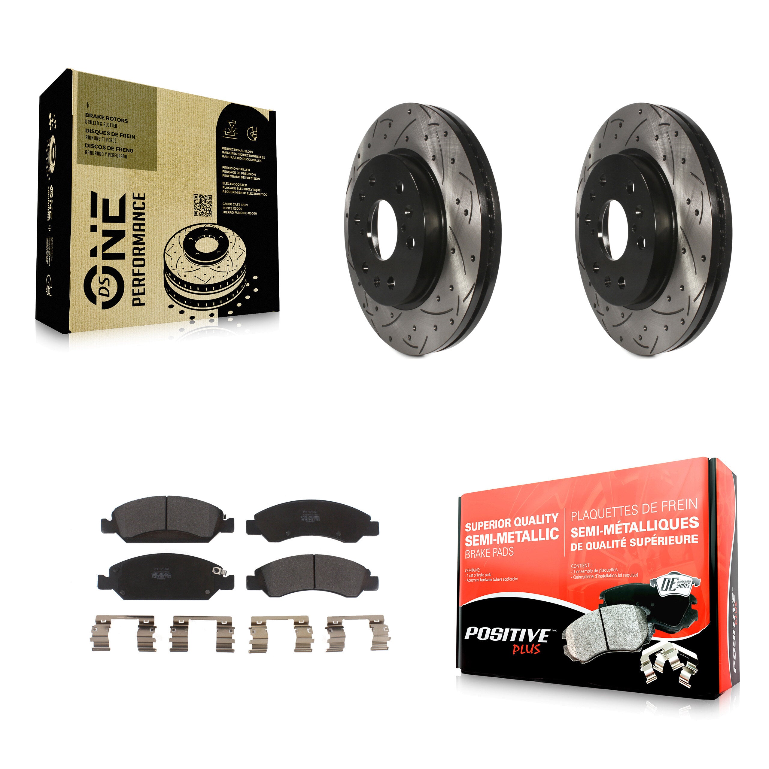 Transit Auto KDF-100003 Disc Brake Kit for 2005-2020 Chevrolet Suburban, Cadillac Escalade, Cadillac Escalade ESV & more - Front product image