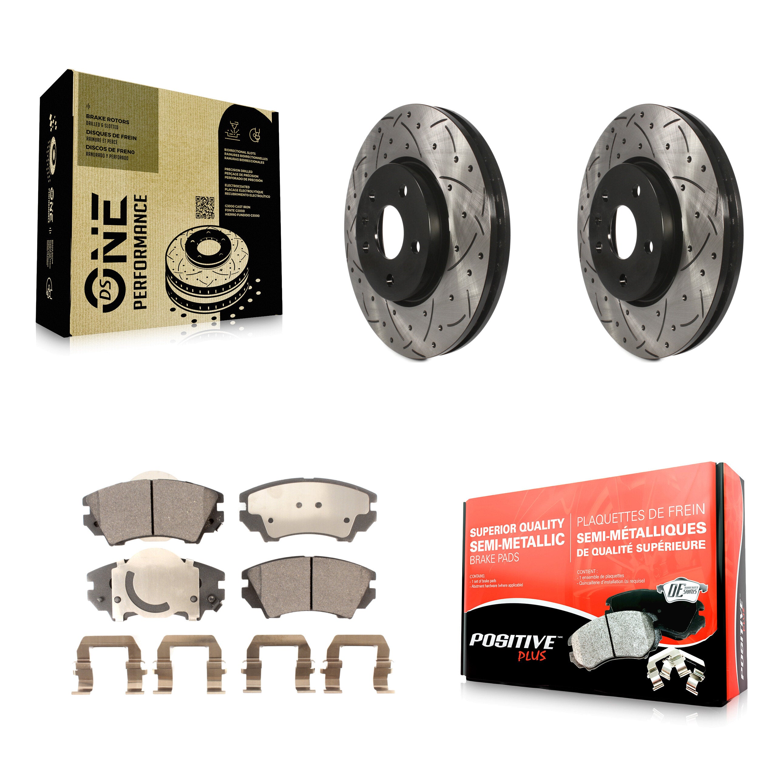 Transit Auto KDF-100006 Disc Brake Kit for 2010-2017 GMC Terrain, Chevrolet Camaro - Front product image