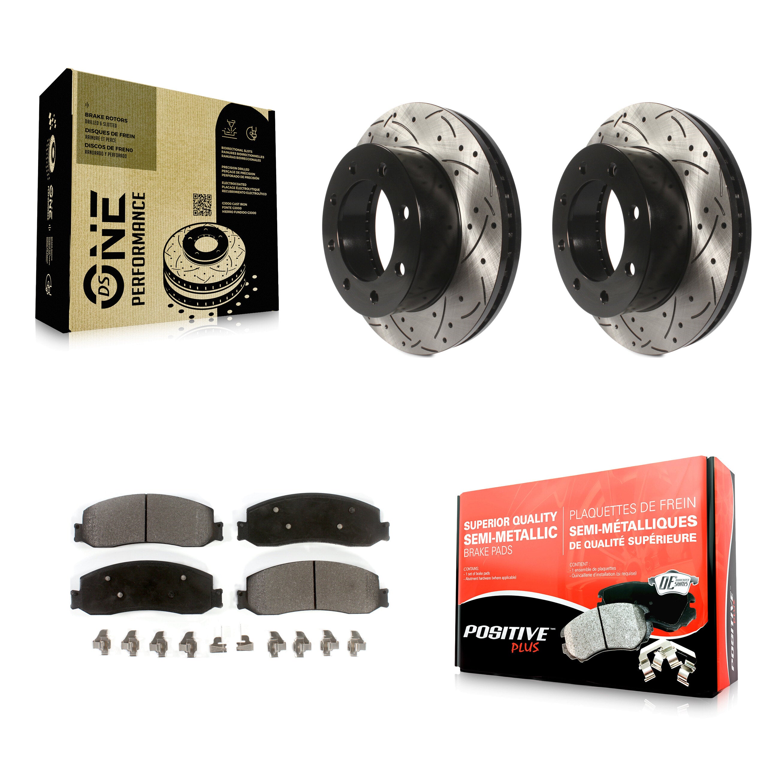Transit Auto KDF-100019 Disc Brake Kit for 2010-2012 Ford F-250 Super Duty, Ford F-350 Super Duty - Front product image