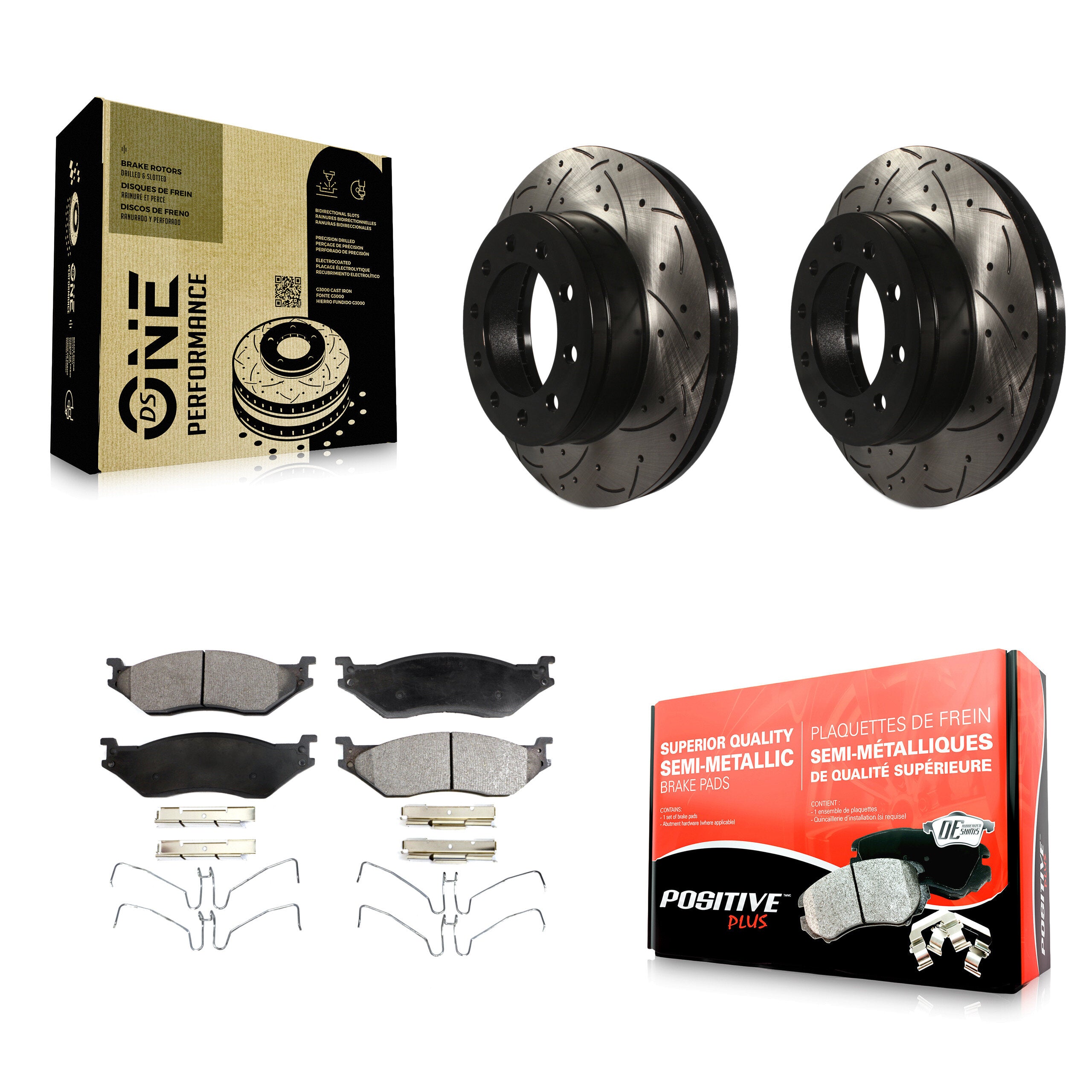 Transit Auto KDF-100020 Disc Brake Kit for 2005-2016 Ford F-450 Super Duty, International CF500, International CF600 & more - Front product image