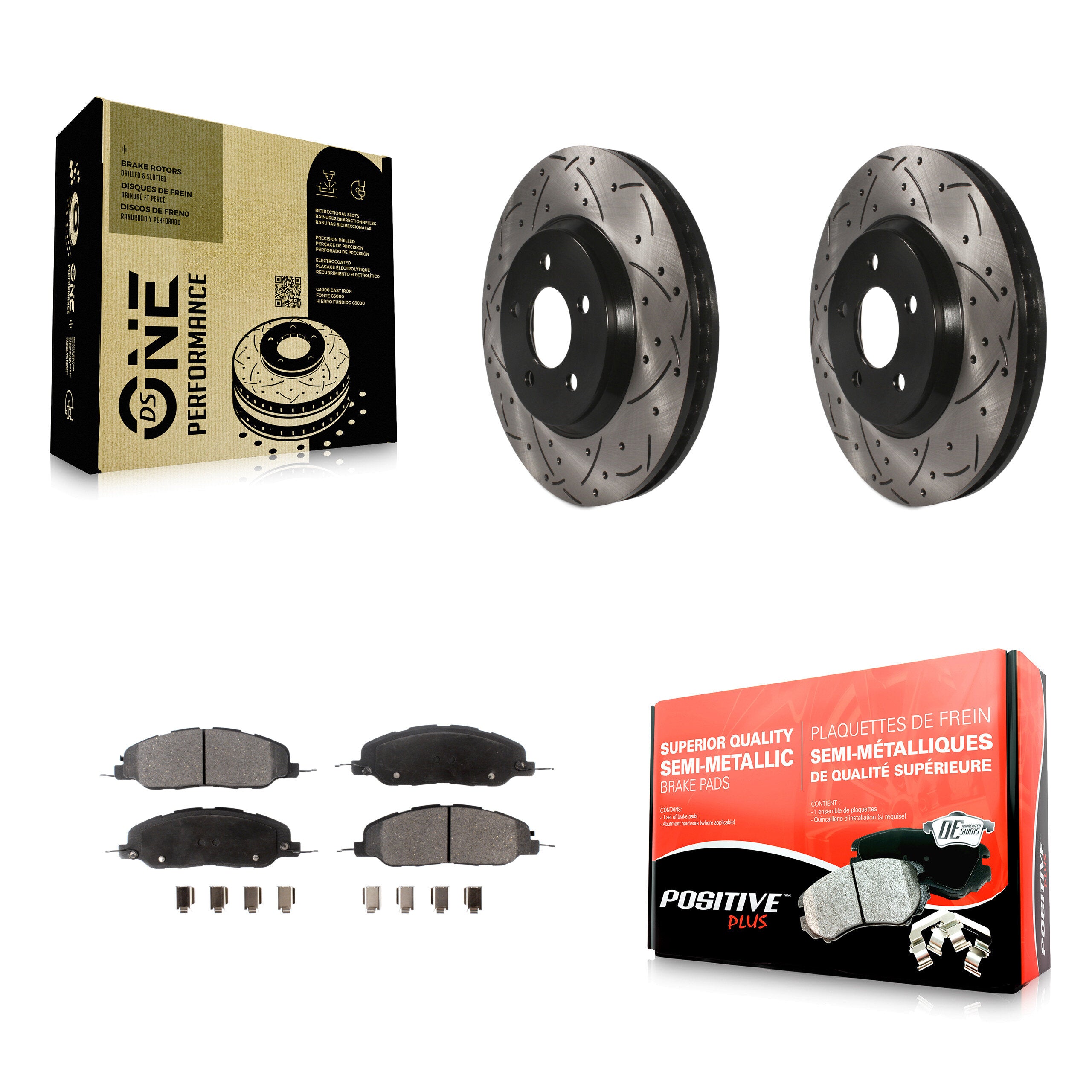 Transit Auto KDF-100022 Disc Brake Kit for 2005-2014 Ford Mustang - Front product image