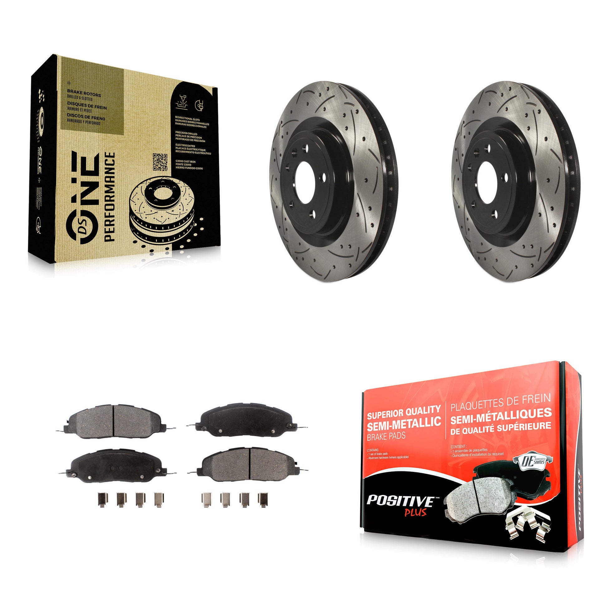 Transit Auto KDF-100031 Disc Brake Kit for 2011-2014 Ford Mustang - Front product image