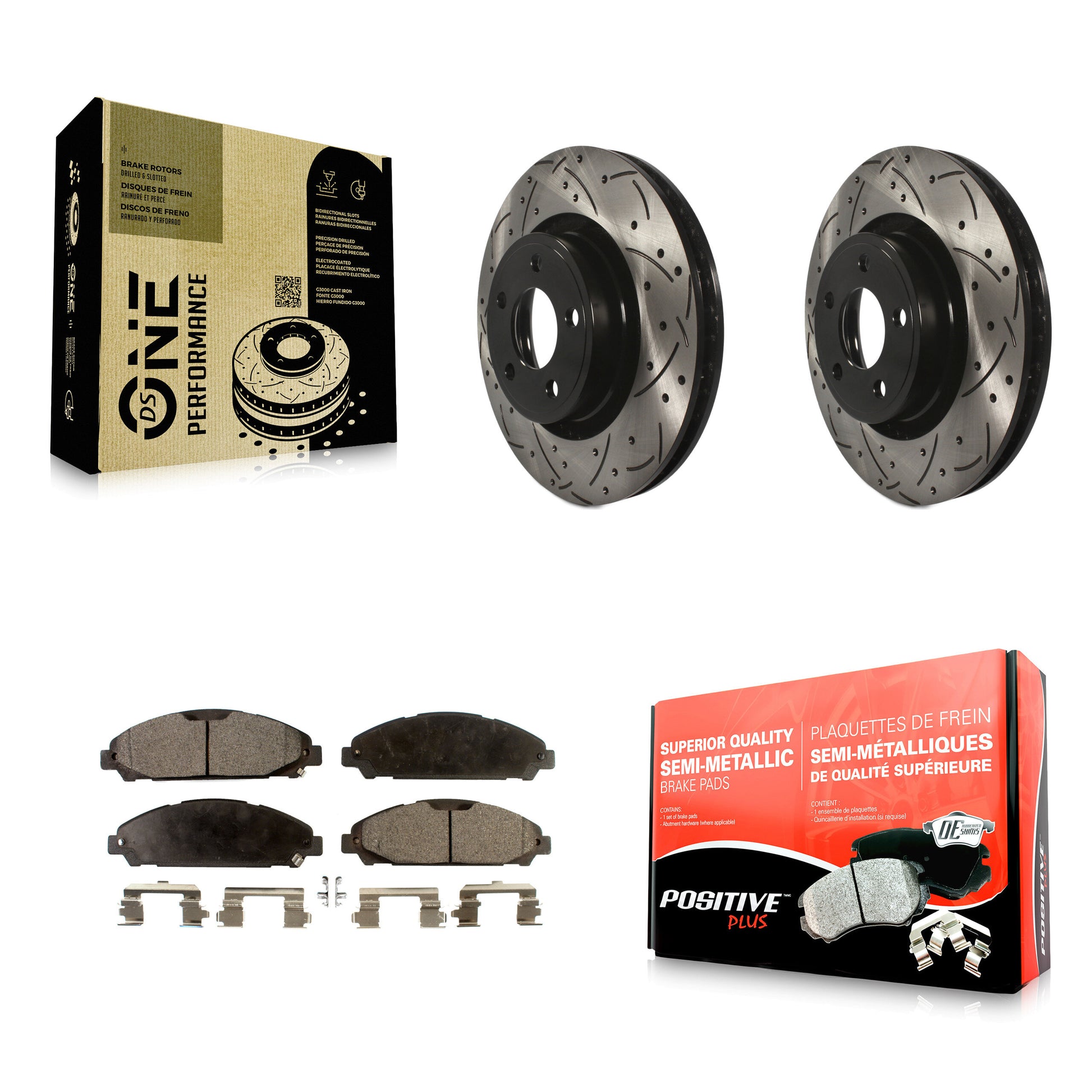 Transit Auto KDF-100037 Disc Brake Kit for 2015-2020 Ford Mustang - Front product image