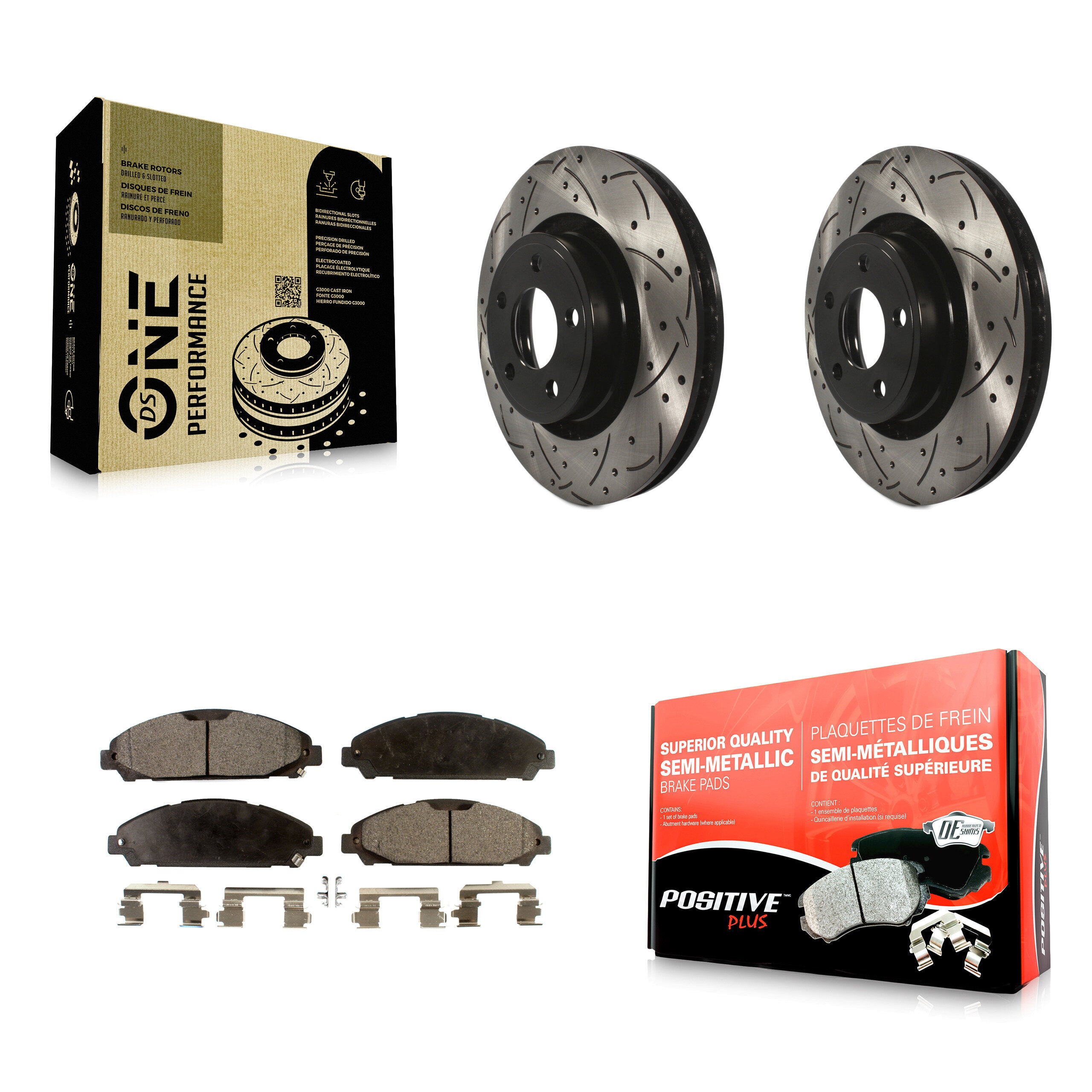 Transit Auto KDF-100037 Disc Brake Kit for 2015-2020 Ford Mustang - Front product image
