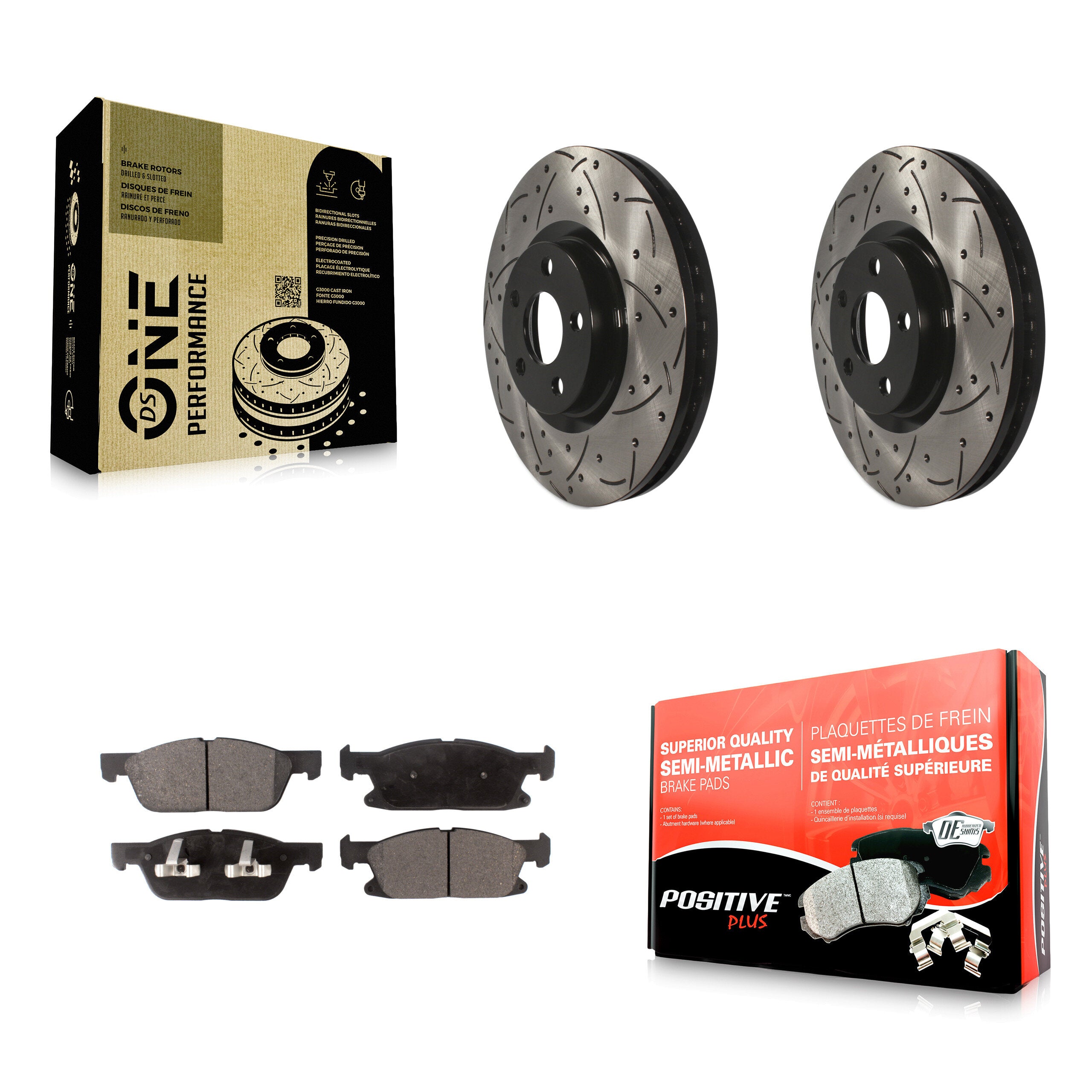 Transit Auto KDF-100038 Disc Brake Kit for 2015-2024 Ford Edge - Front product image