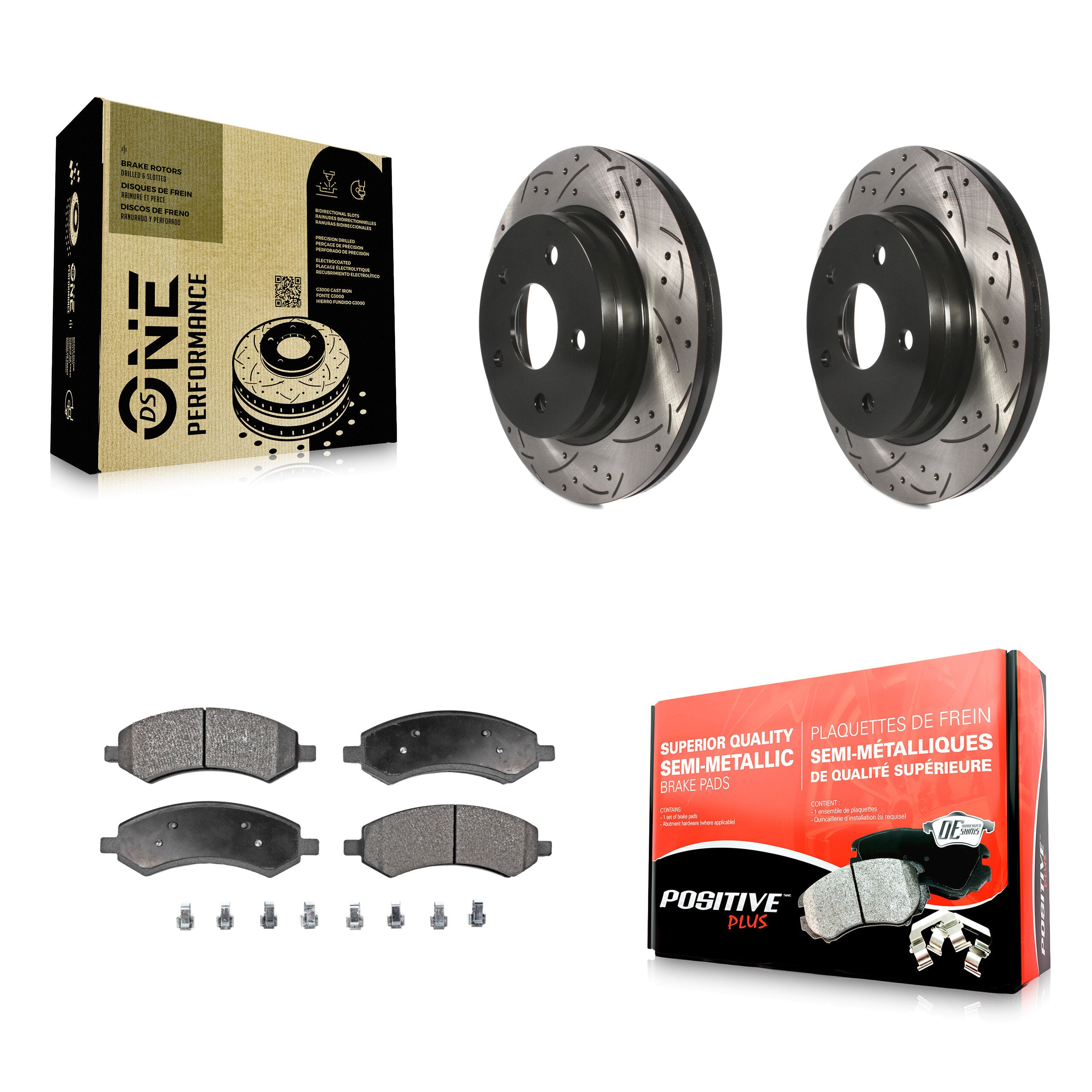 Transit Auto KDF-100041 Disc Brake Kit for 2006-2023 Ram 1500 Classic, Ram 1500, Dodge Ram 1500 & more - Front product image