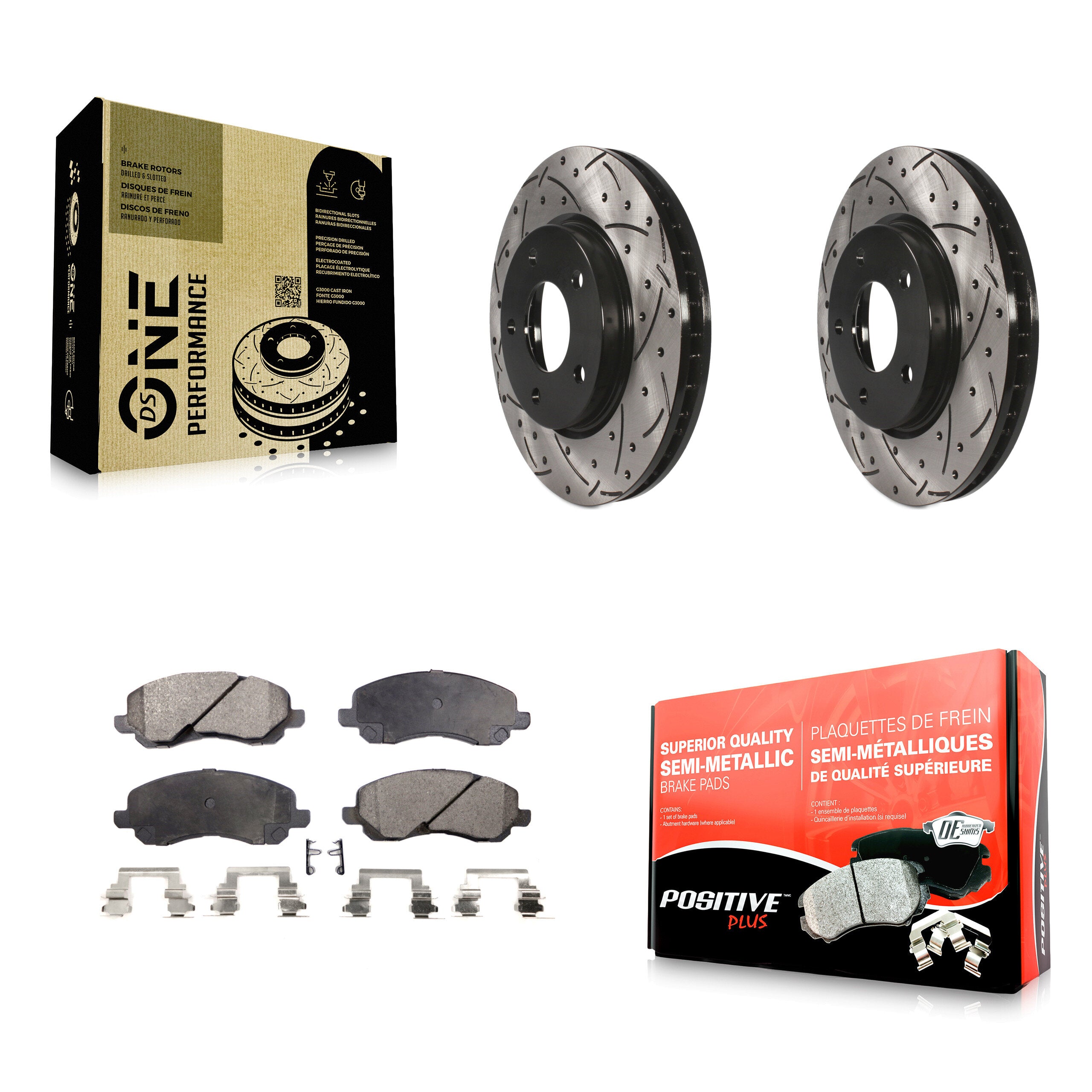 Transit Auto KDF-100046 Disc Brake Kit for 2007-2017 Mitsubishi Lancer, Dodge Caliber - Front product image