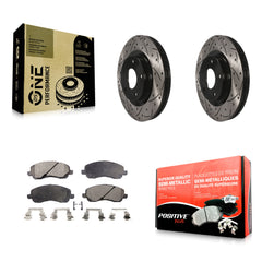 Transit Auto KDF-100047 Disc Brake Kit for 2007-2024 Mitsubishi Lancer, Mitsubishi Outlander, Chrysler 200 & more - Front product image