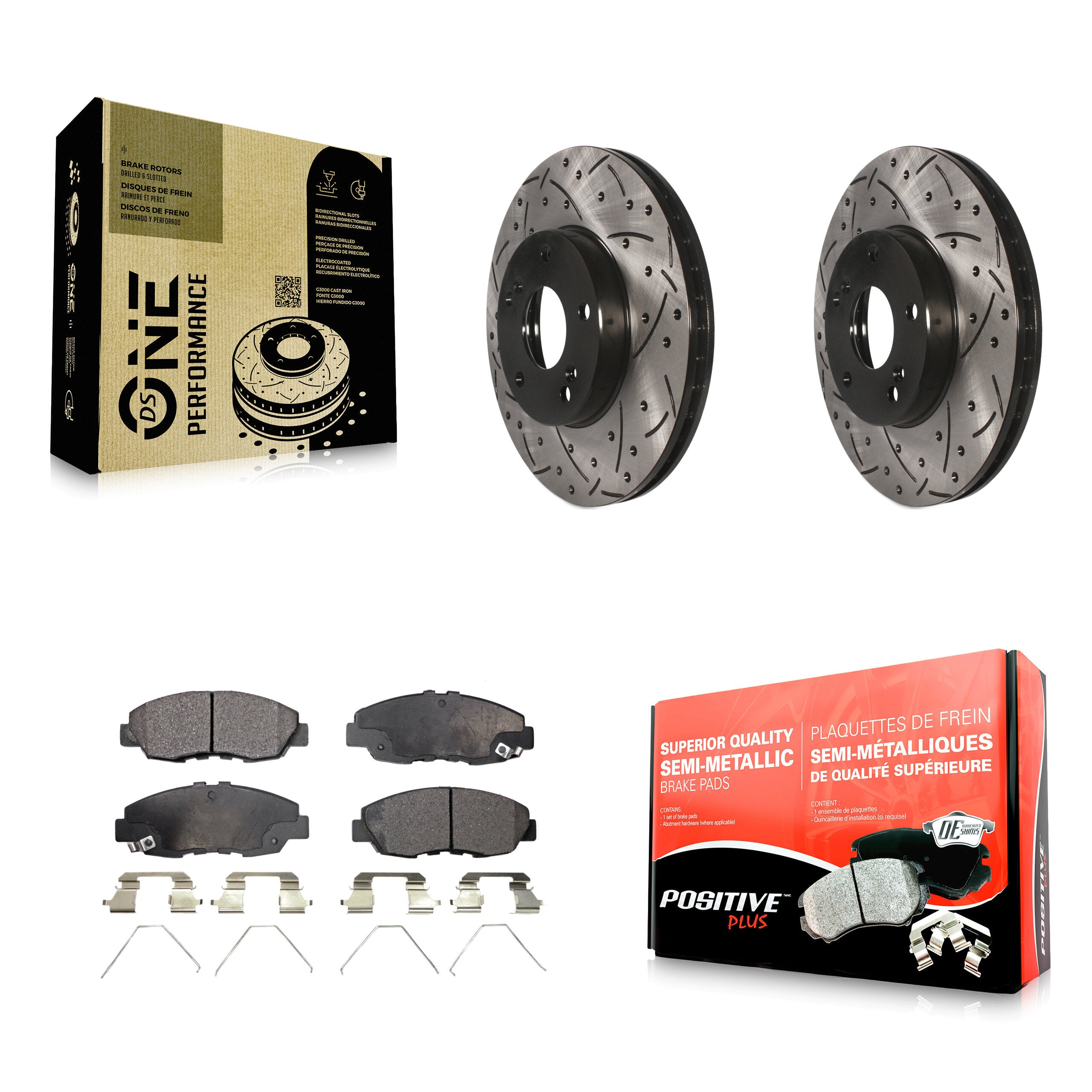 Transit Auto KDF-100061 Disc Brake Kit for 2014-2015 Honda Civic - Front product image