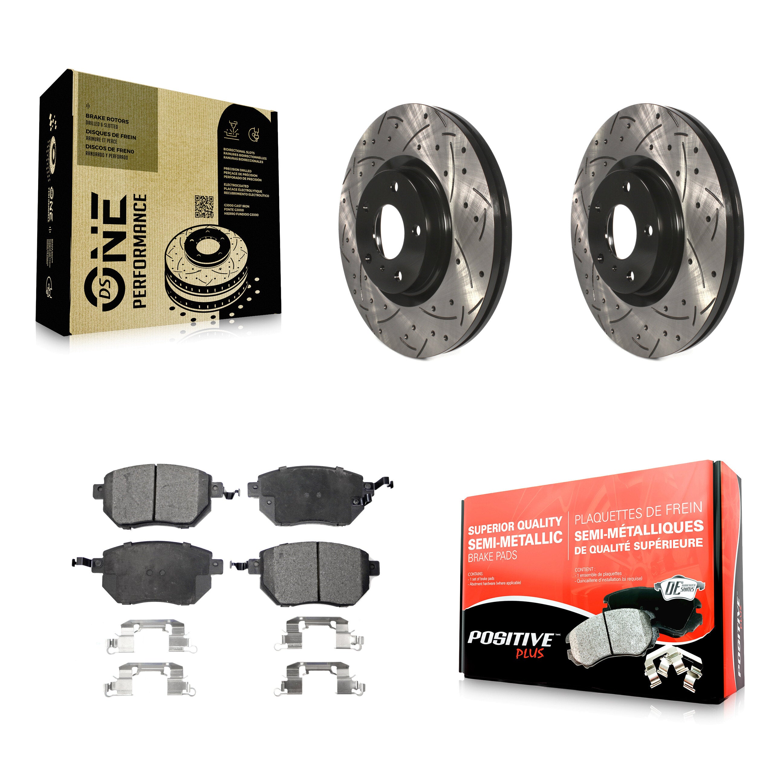 Transit Auto KDF-100068 Disc Brake Kit for 2005-2012 Nissan Murano, Nissan Altima, Nissan Maxima - Front product image