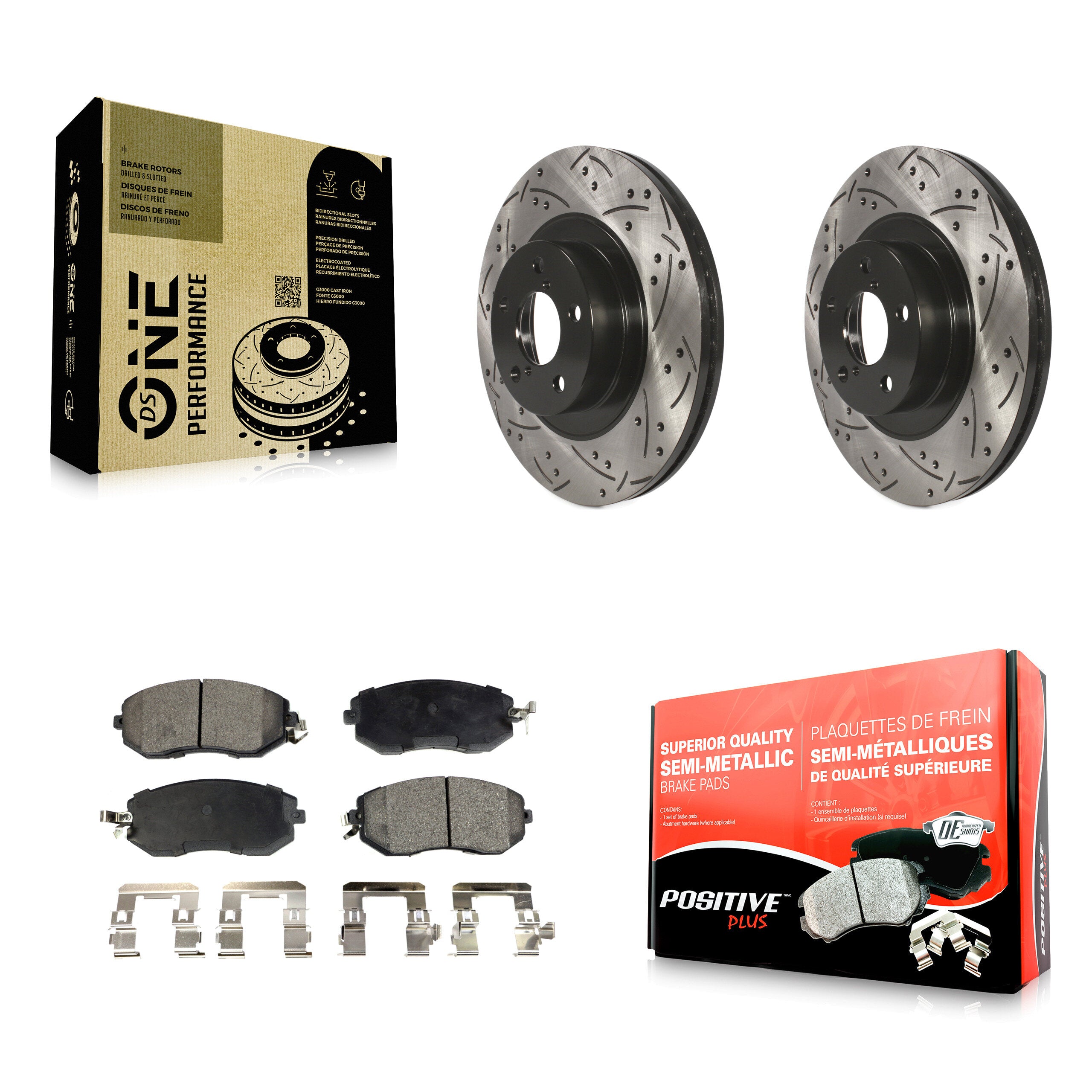 Transit Auto KDF-100074 Disc Brake Kit for 2011-2023 Subaru BRZ, Toyota GR86, Toyota 86 & more - Front product image