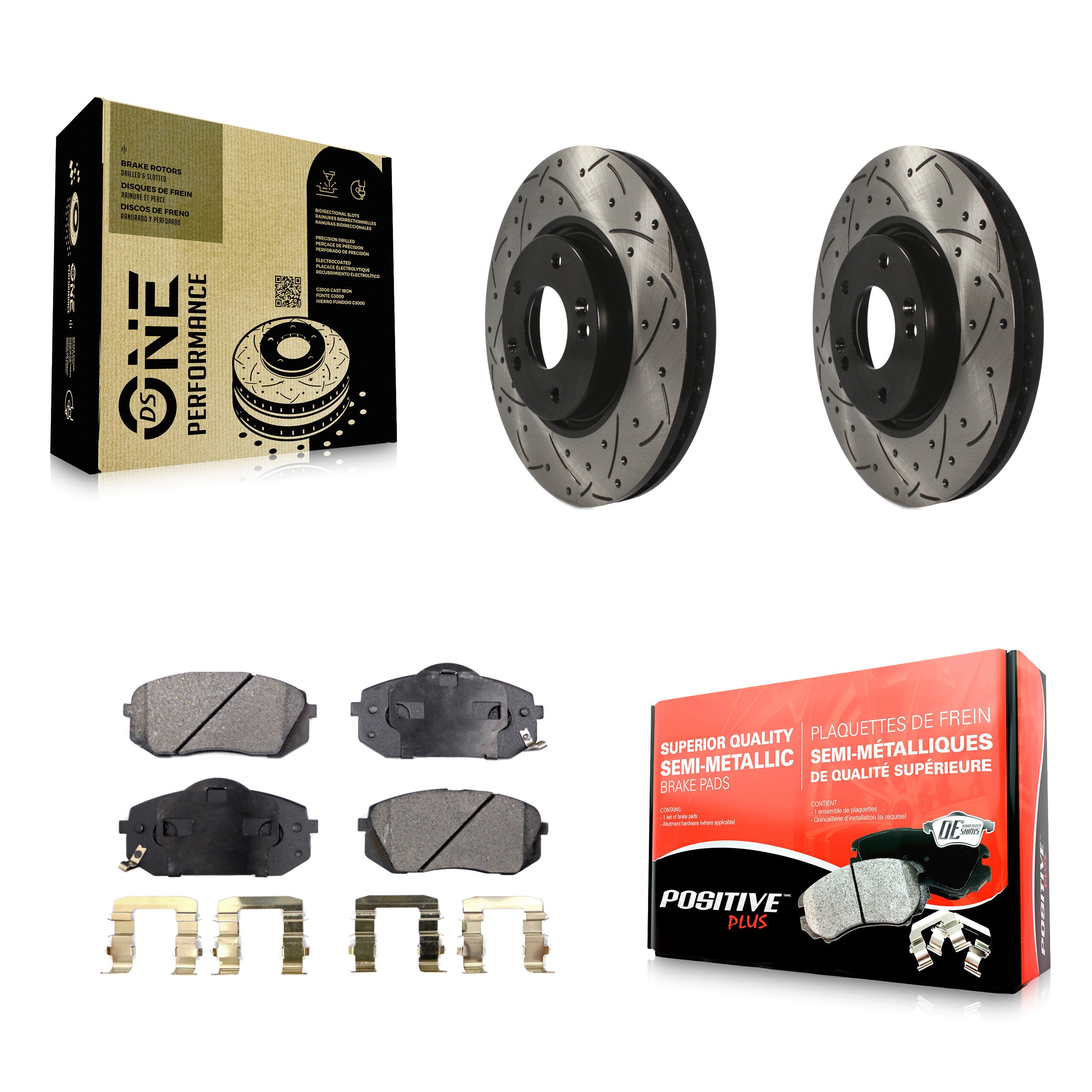 Transit Auto KDF-100084 Disc Brake Kit for 2010-2016 Hyundai Tucson, Kia Soul EV, Kia Sportage - Front product image