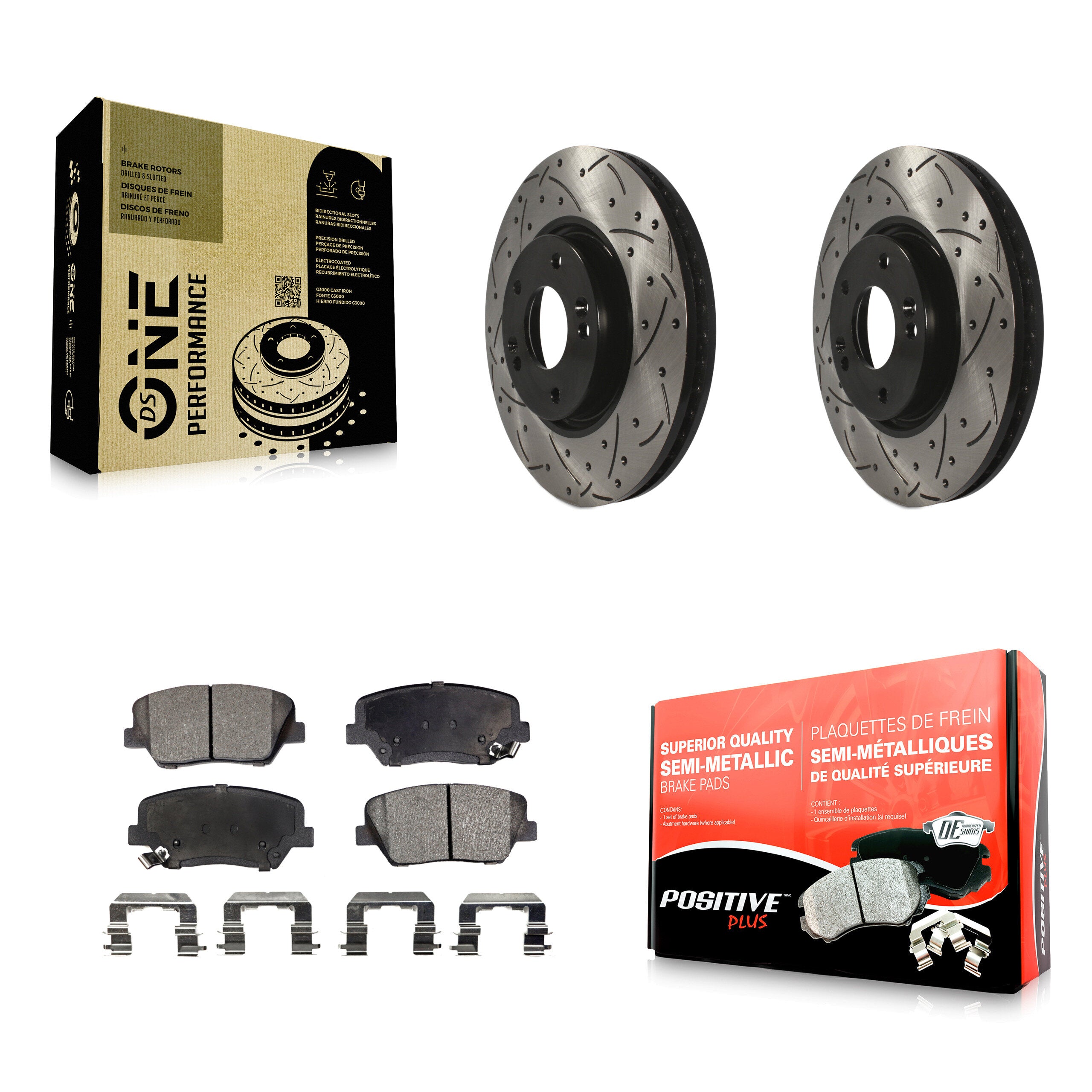 Transit Auto KDF-100087 Disc Brake Kit for 2014-2017 Kia Rondo - Front product image
