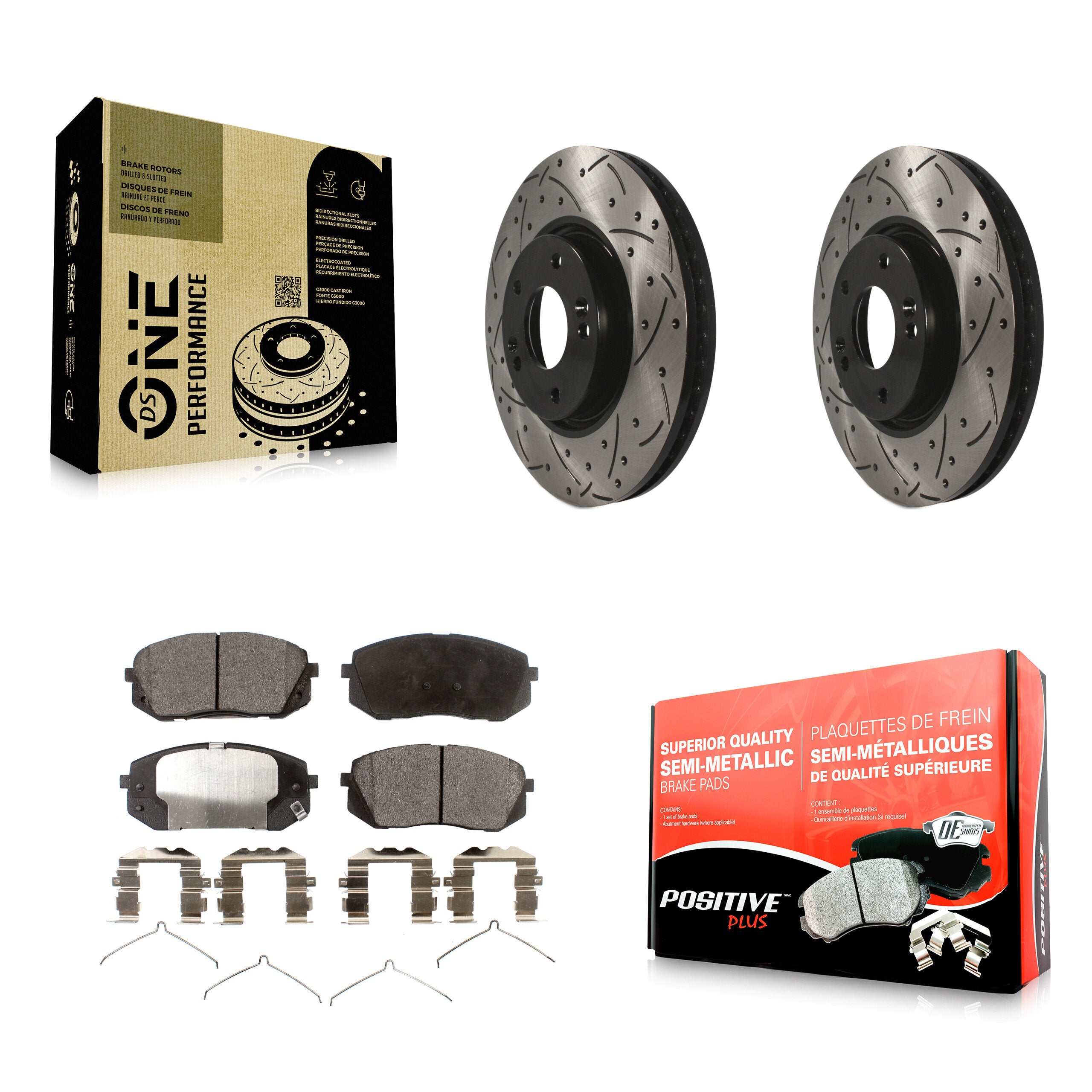 Transit Auto KDF-100092 Disc Brake Kit for 2016 Hyundai Sonata - Front product image