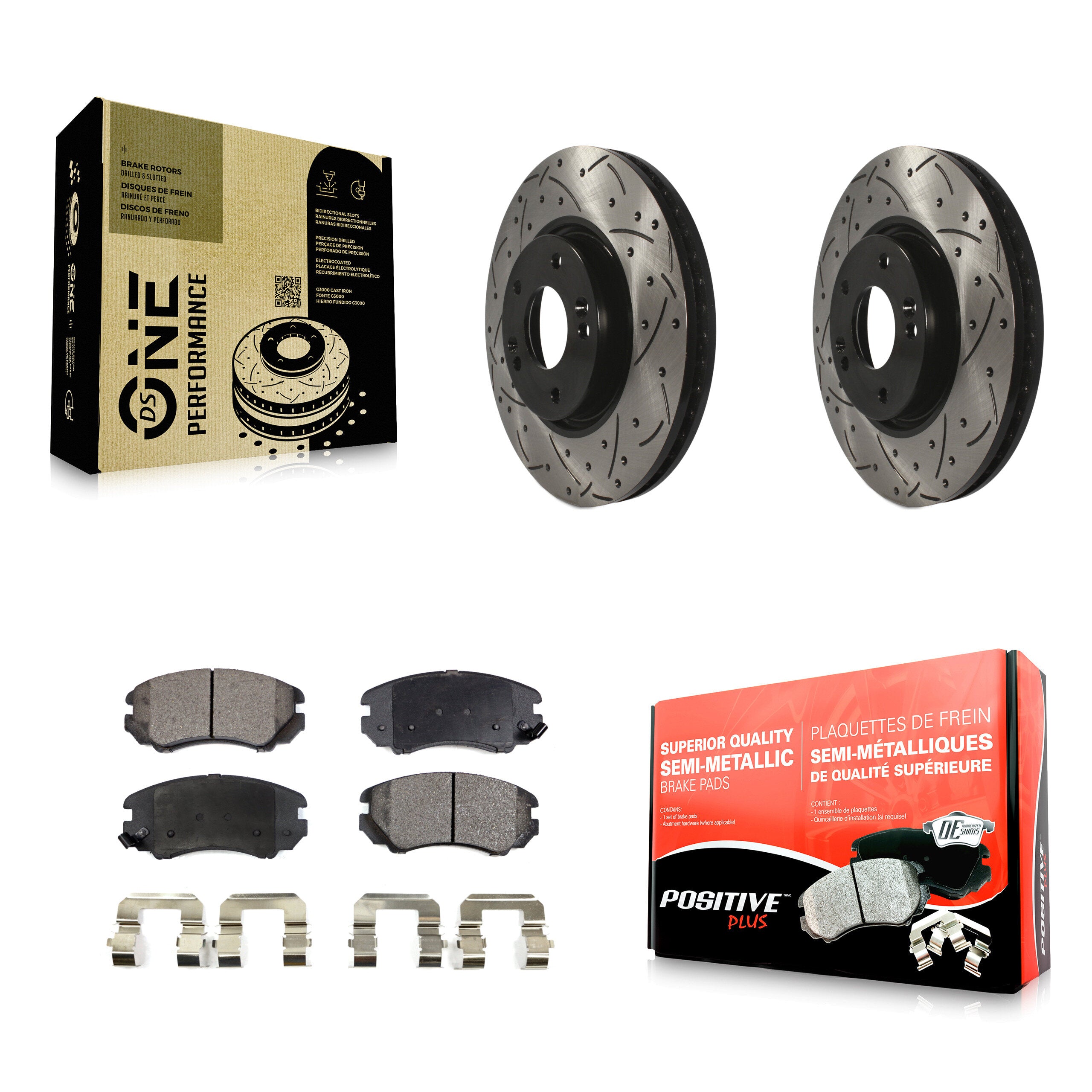 Transit Auto KDF-100095 Disc Brake Kit for 2006-2010 Hyundai Sonata - Front product image