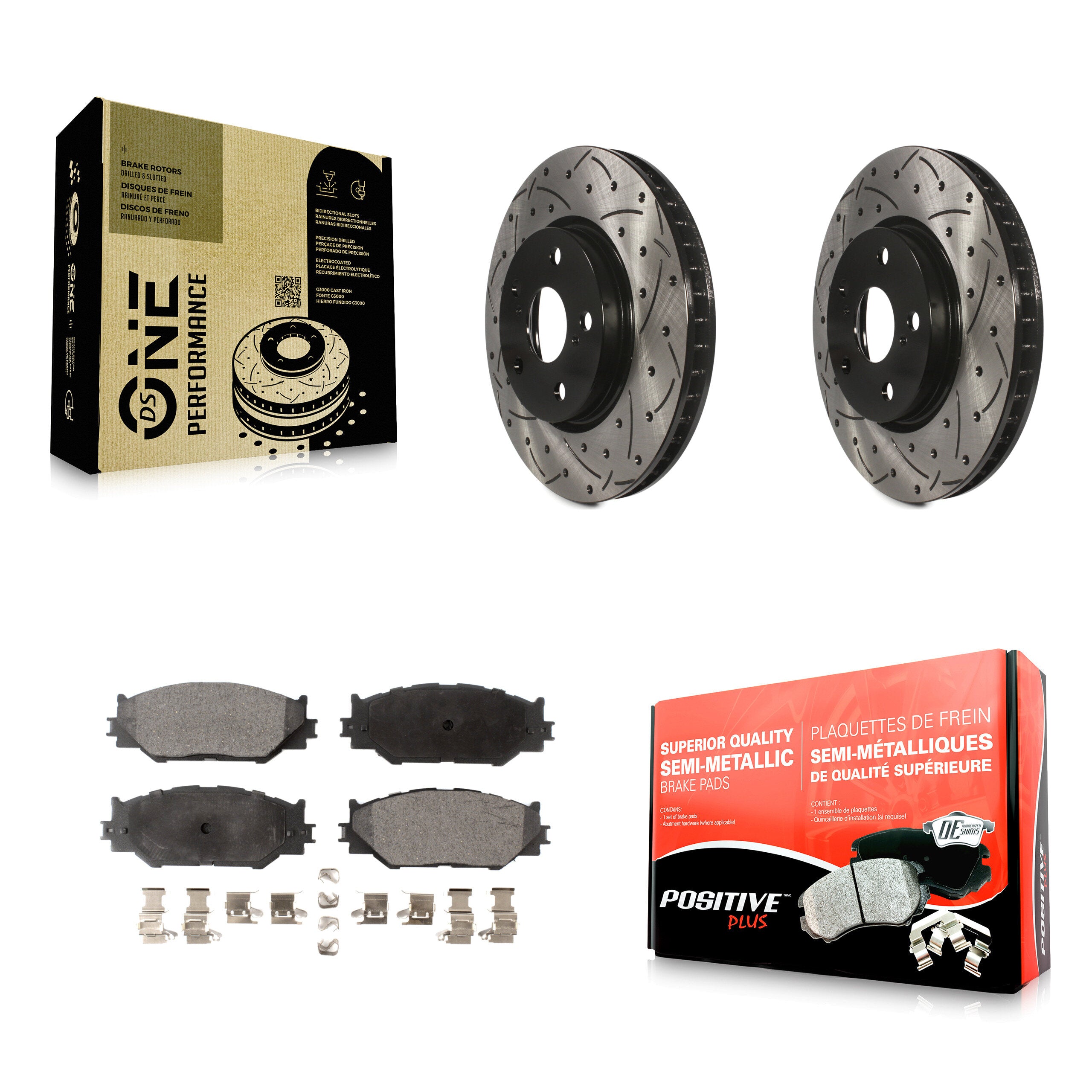 Transit Auto KDF-100100 Disc Brake Kit for 2006-2015 Lexus IS250 - Front product image