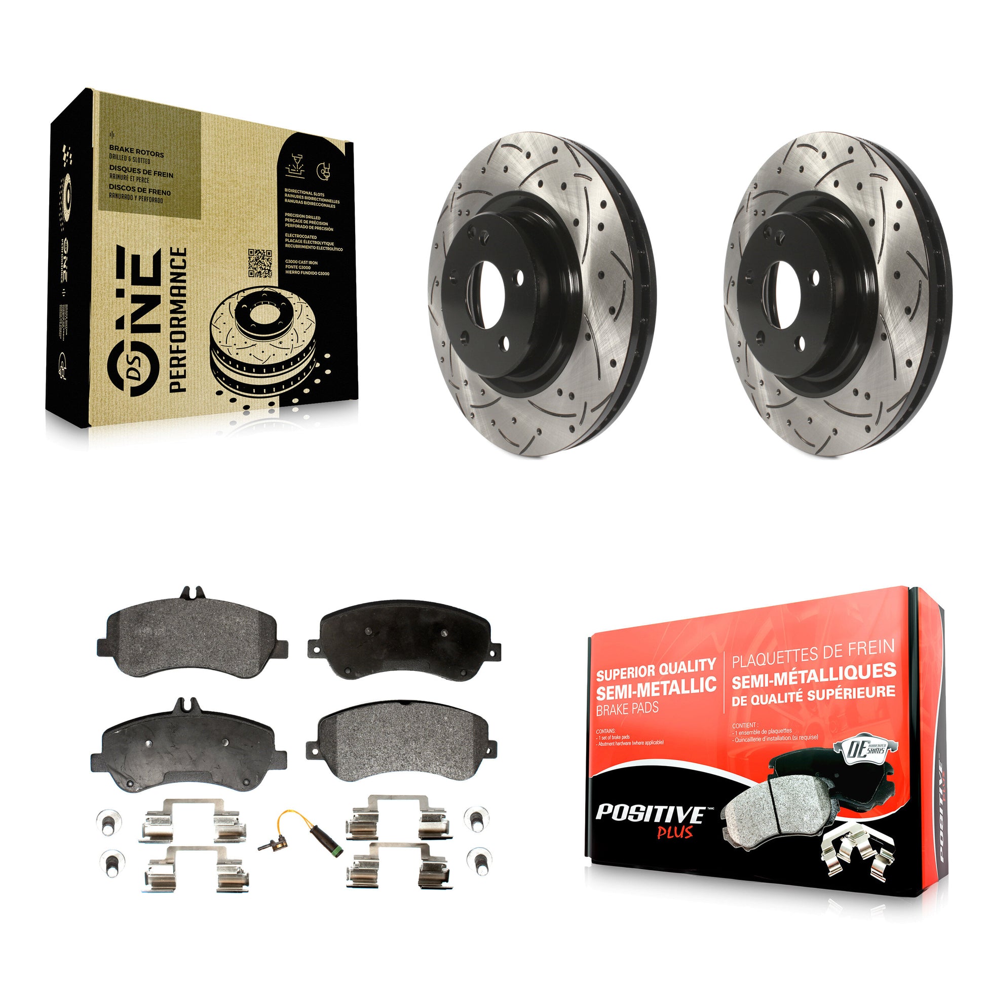 Transit Auto KDF-100103 Disc Brake Kit for 2010-2015 Mercedes-Benz GLK250, Mercedes-Benz GLK350 - Front product image
