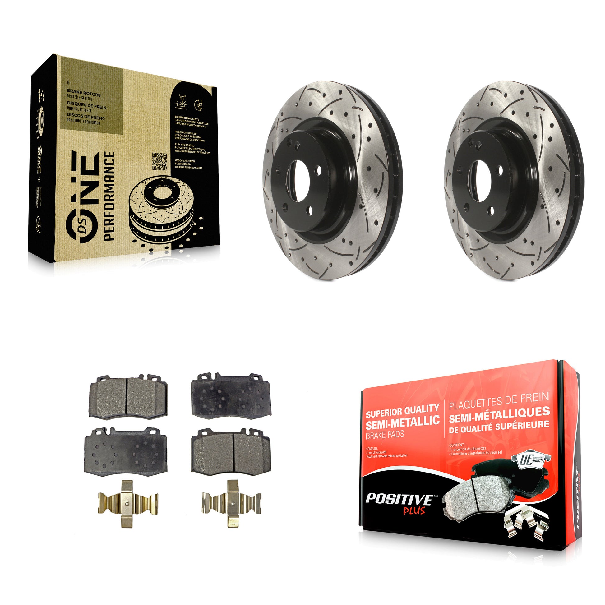 Transit Auto KDF-100104 Disc Brake Kit for 2003-2012 Mercedes-Benz CLS550, Mercedes-Benz E350, Mercedes-Benz E550 & more - Front product image