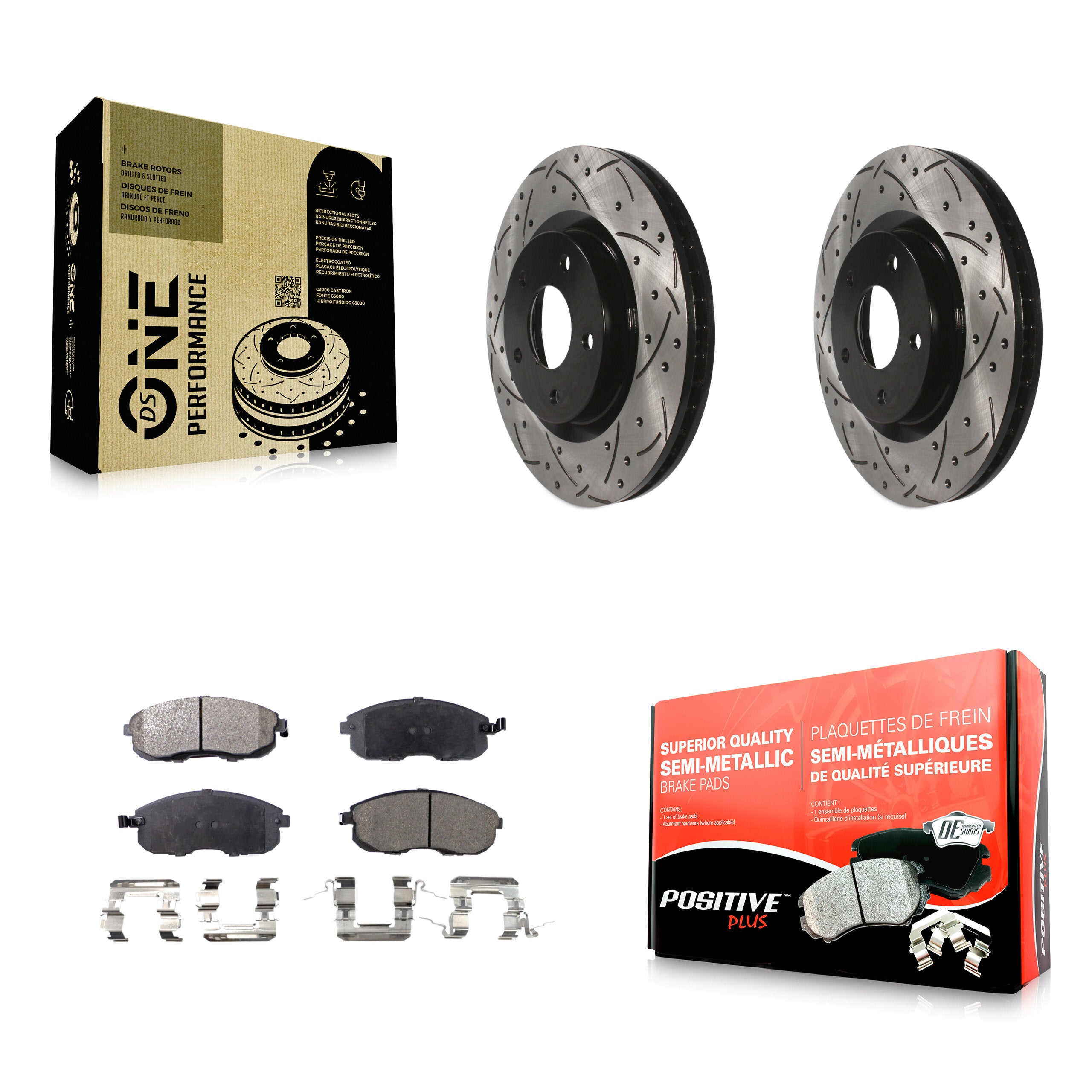 Transit Auto KDF-100119 Disc Brake Kit for 2007-2012 Nissan Sentra - Front product image