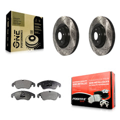 Transit Auto KDF-100128 Disc Brake Kit for 2008-2017 Audi A6, Audi A6 Quattro, Audi A4 Quattro & more - Front product image